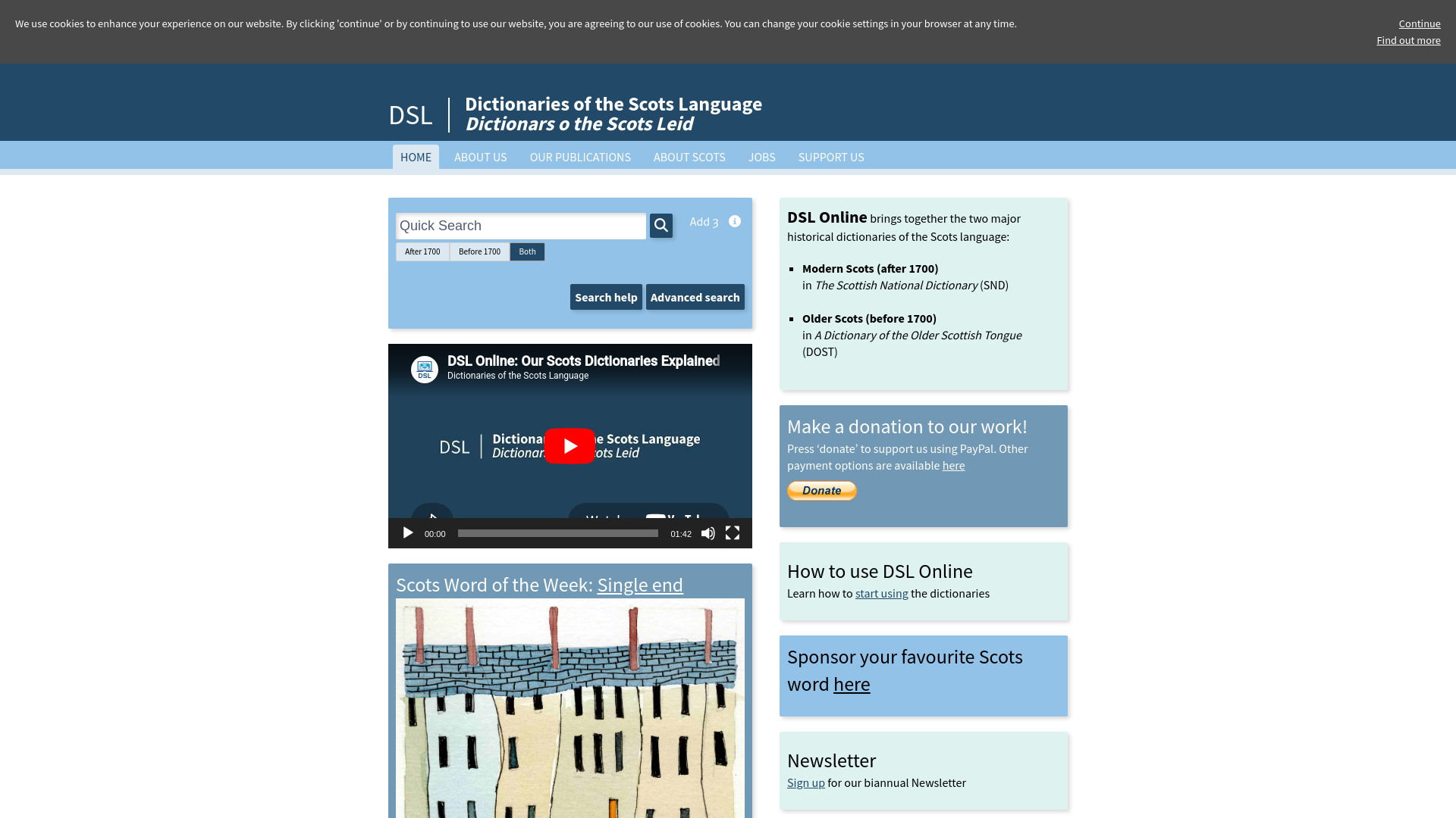 Website screenshot