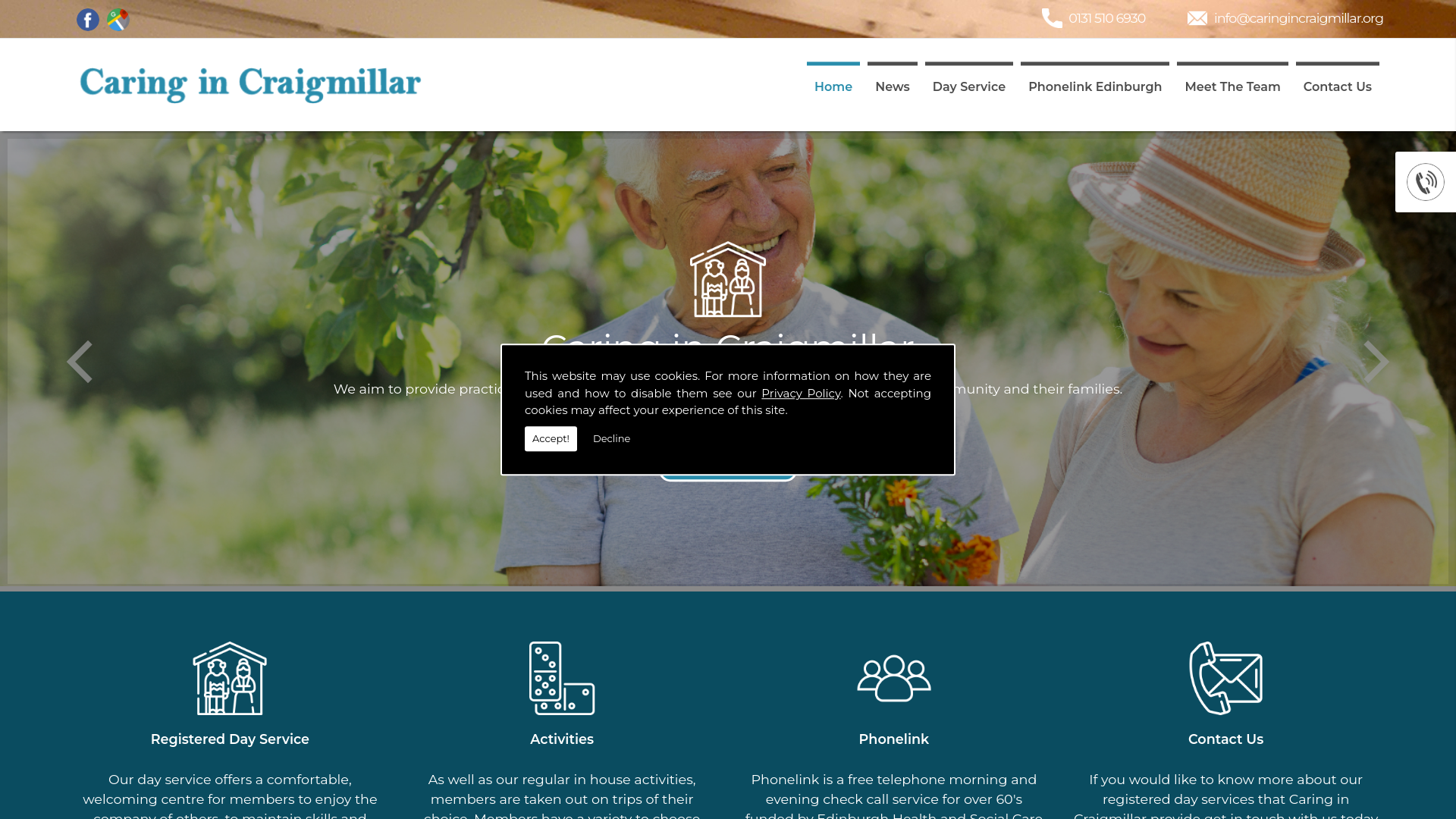 Website screenshot
