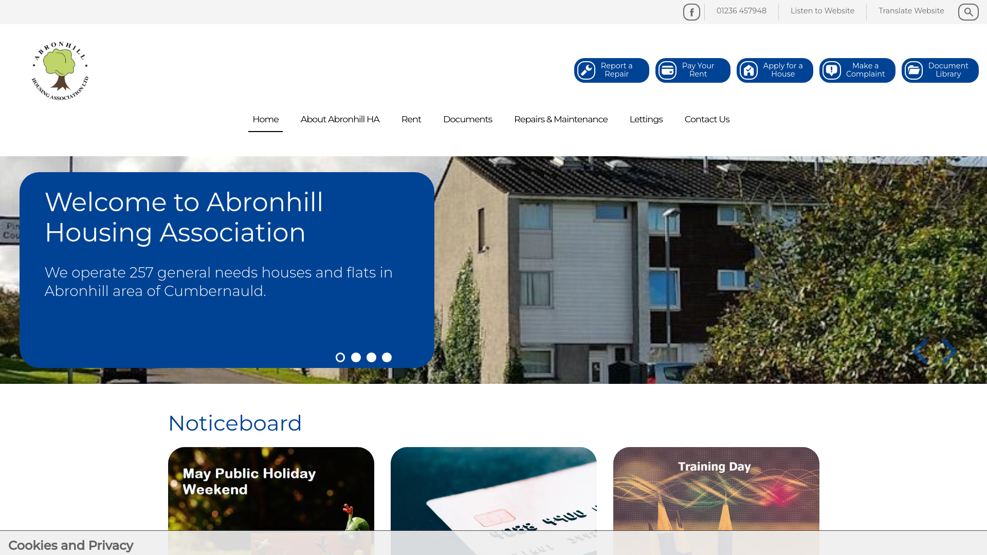 Website screenshot