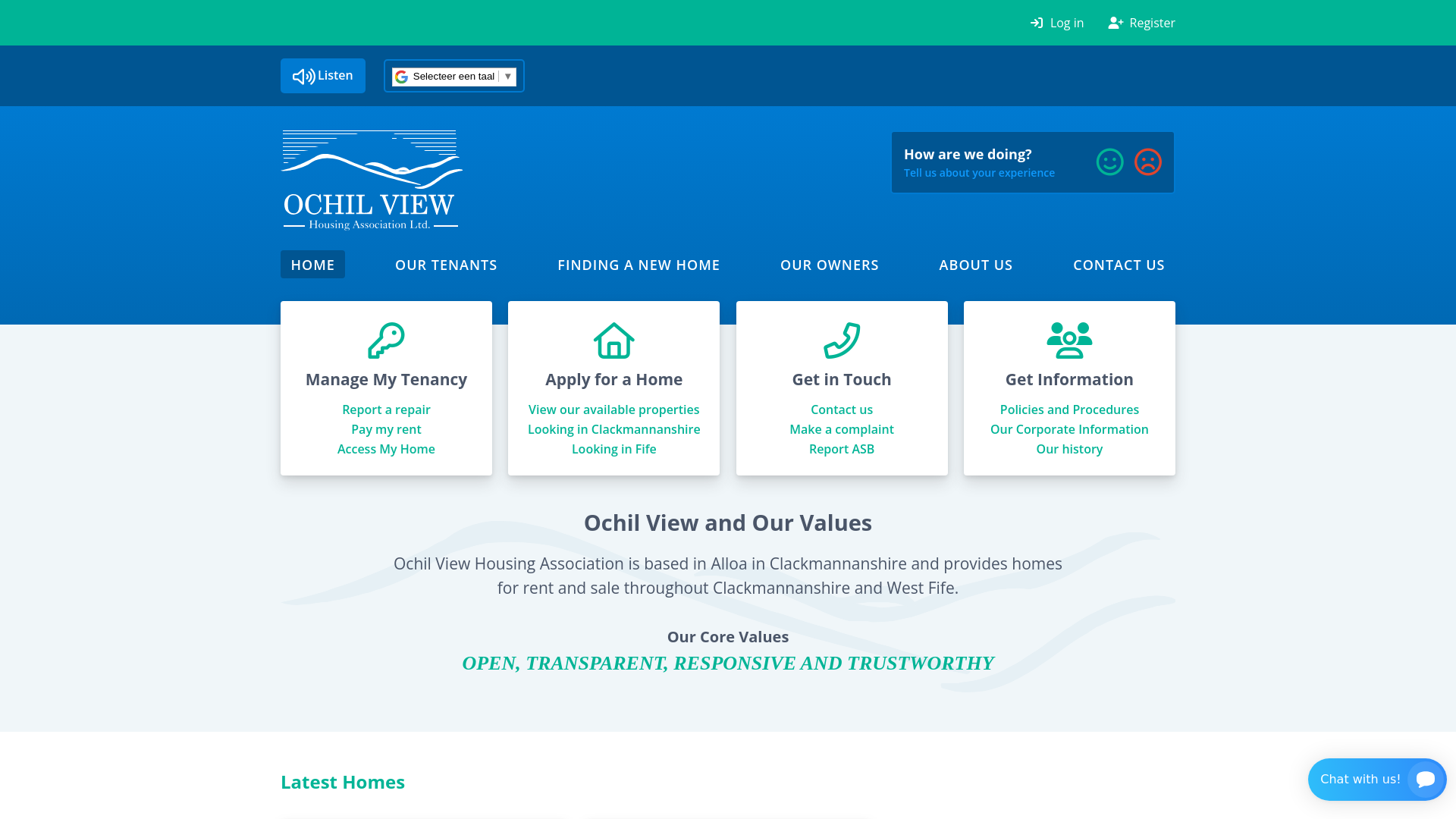Website screenshot