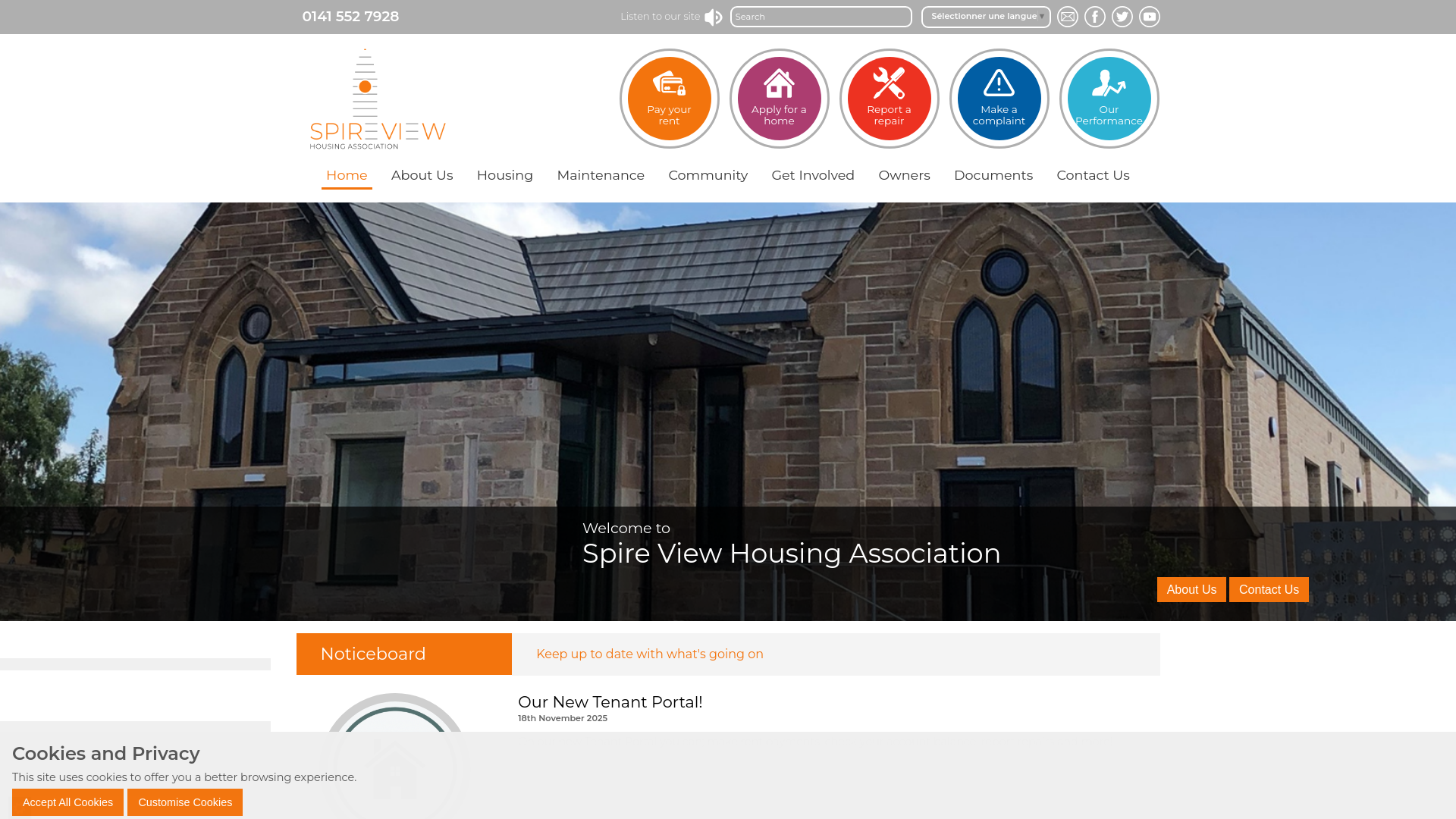 Website screenshot
