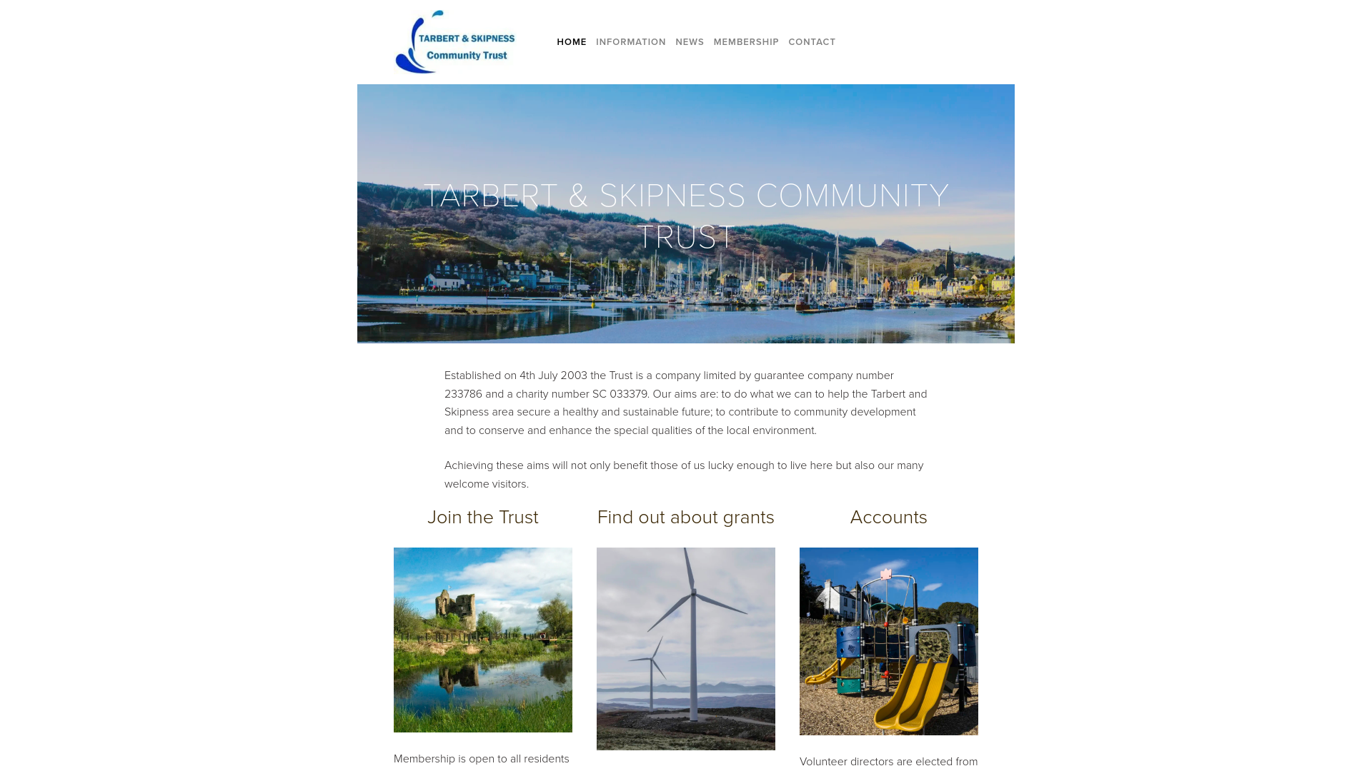 Website screenshot