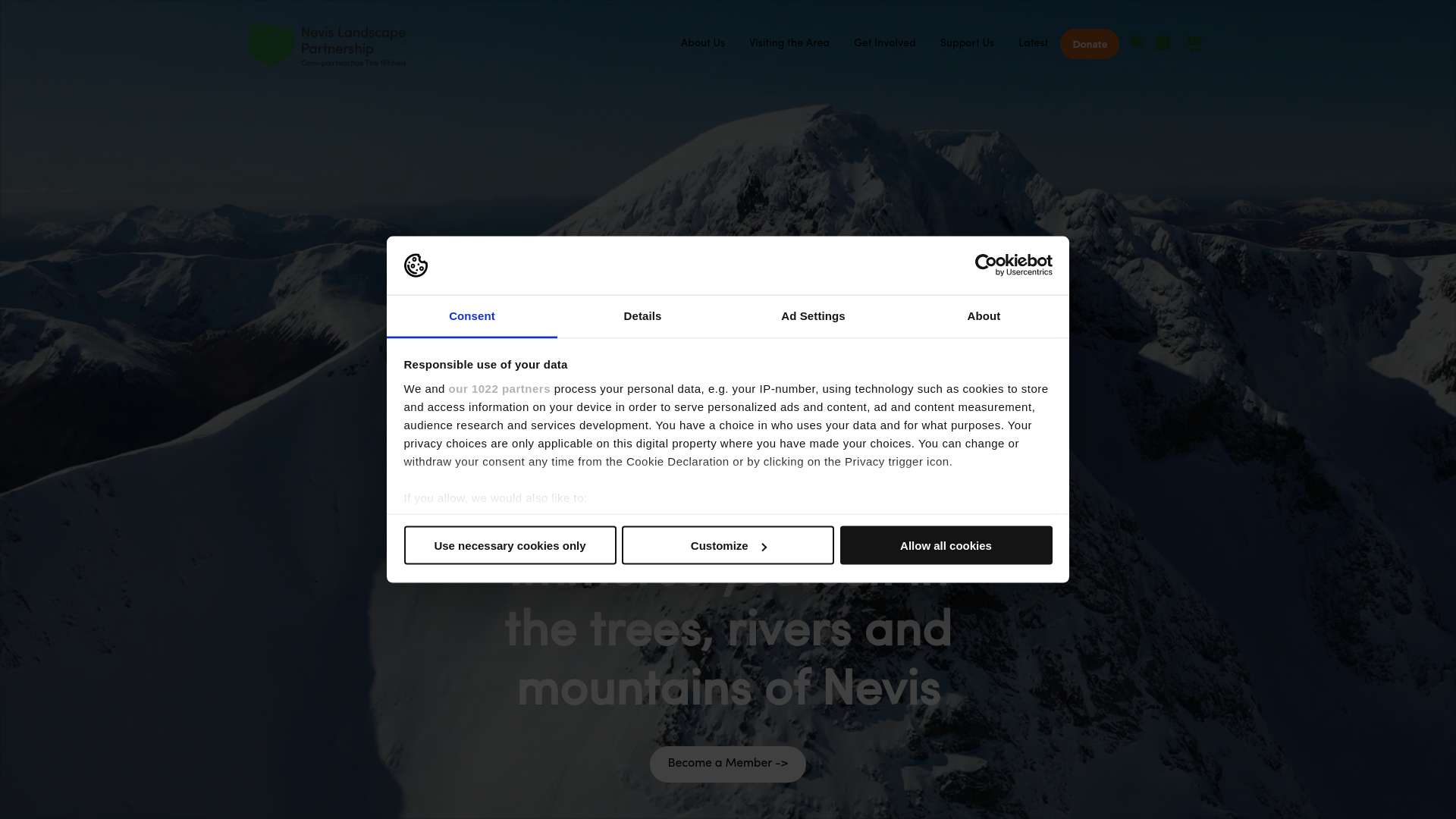 Website screenshot