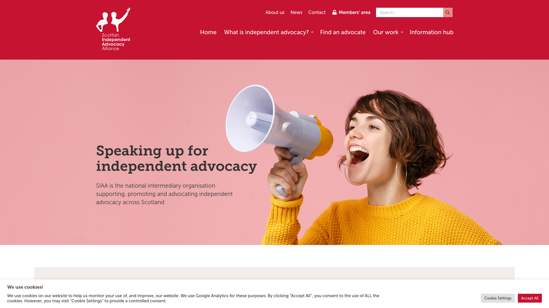 Website screenshot