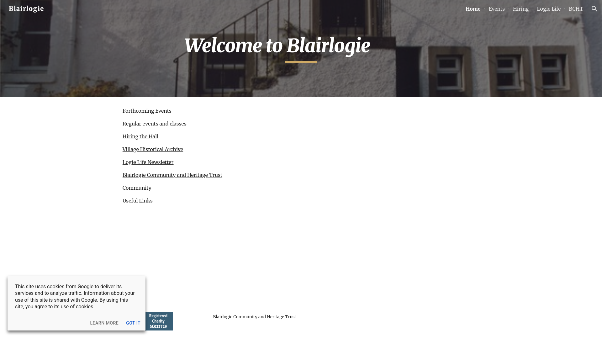 Website screenshot