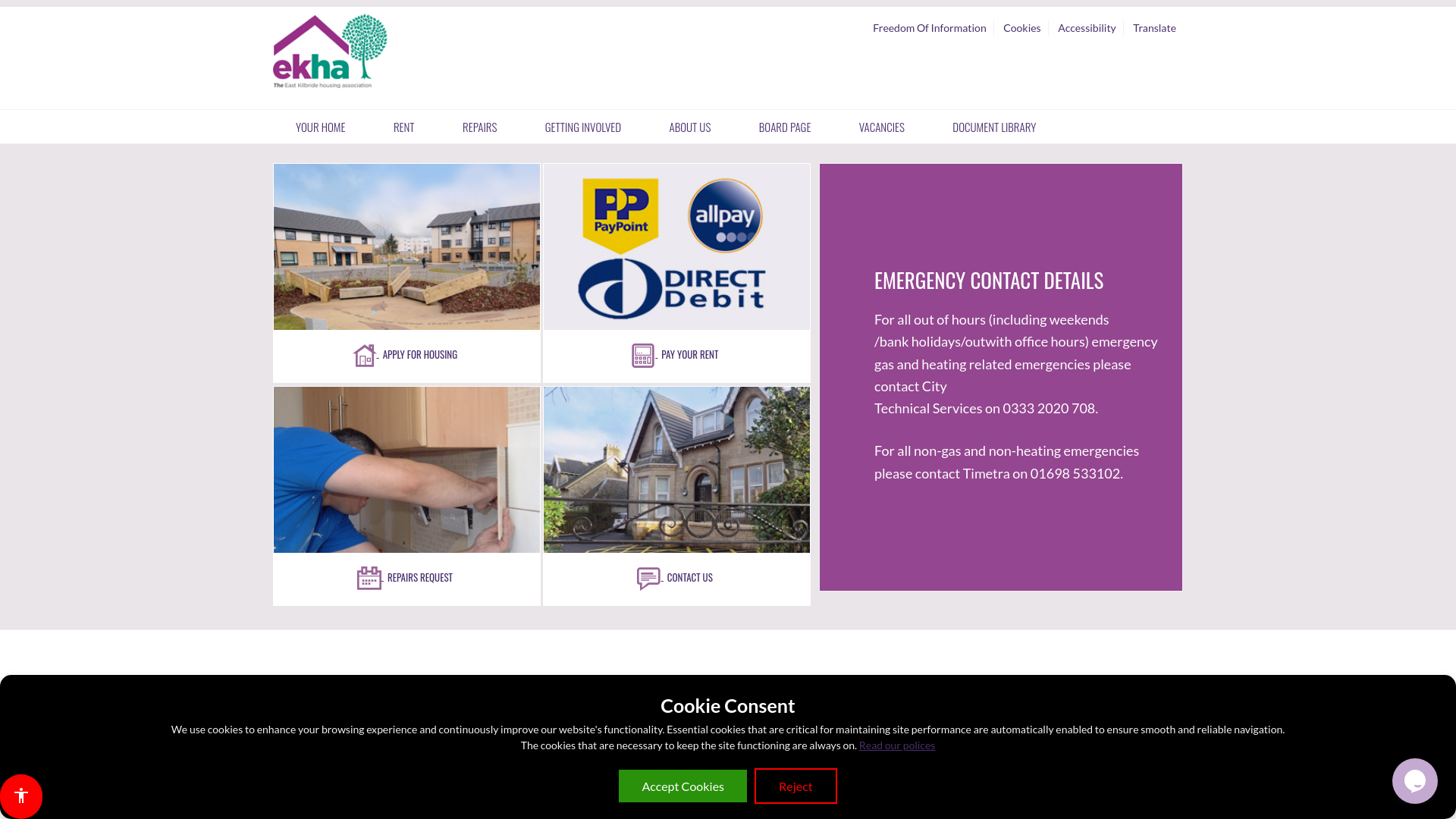 Website screenshot