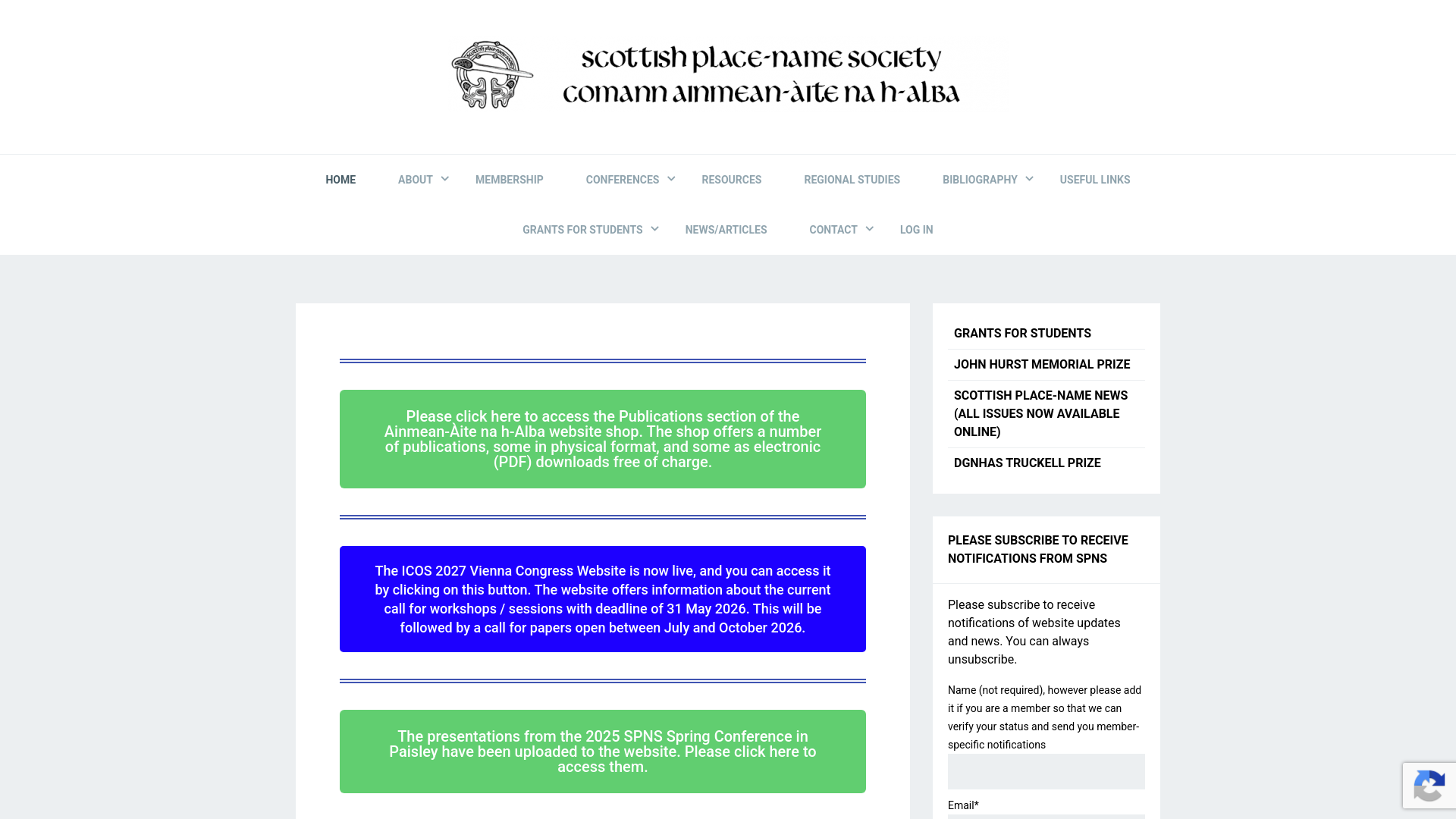 Website screenshot