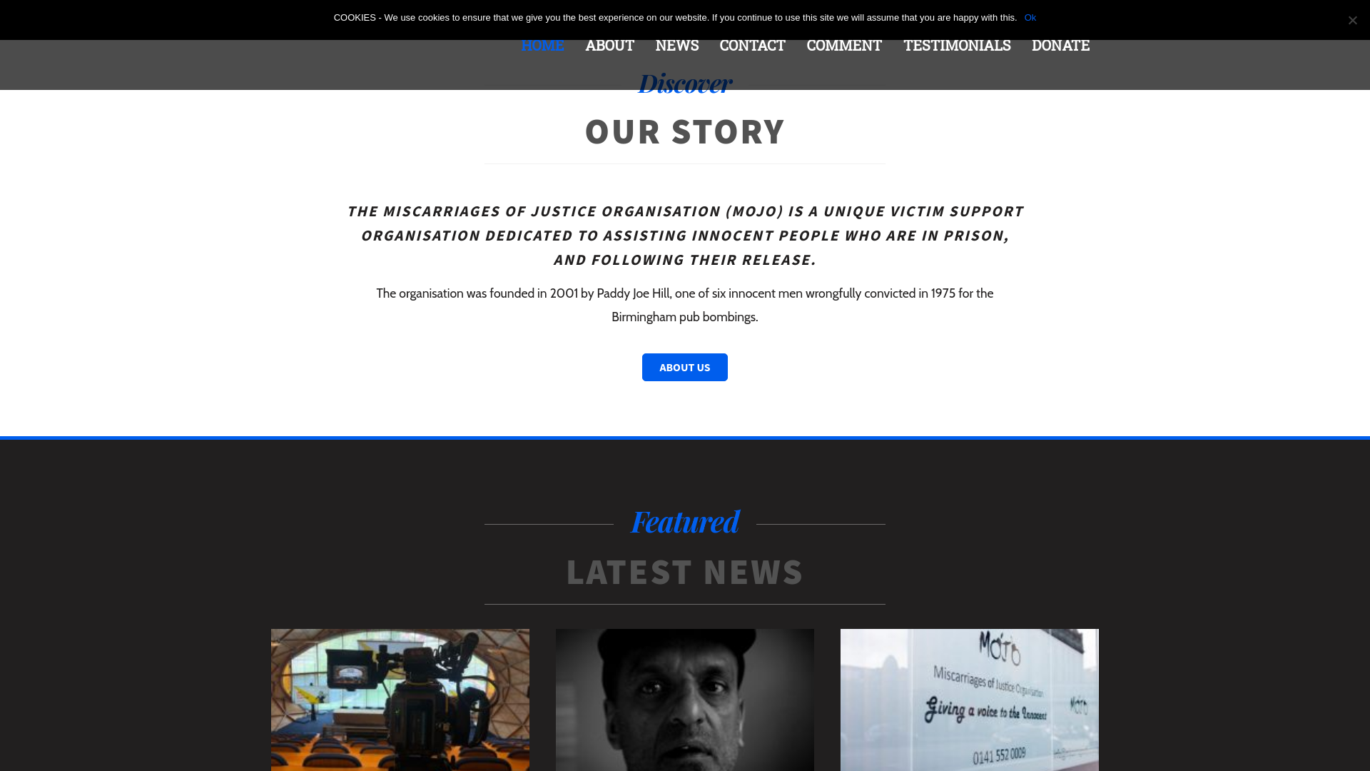 Website screenshot