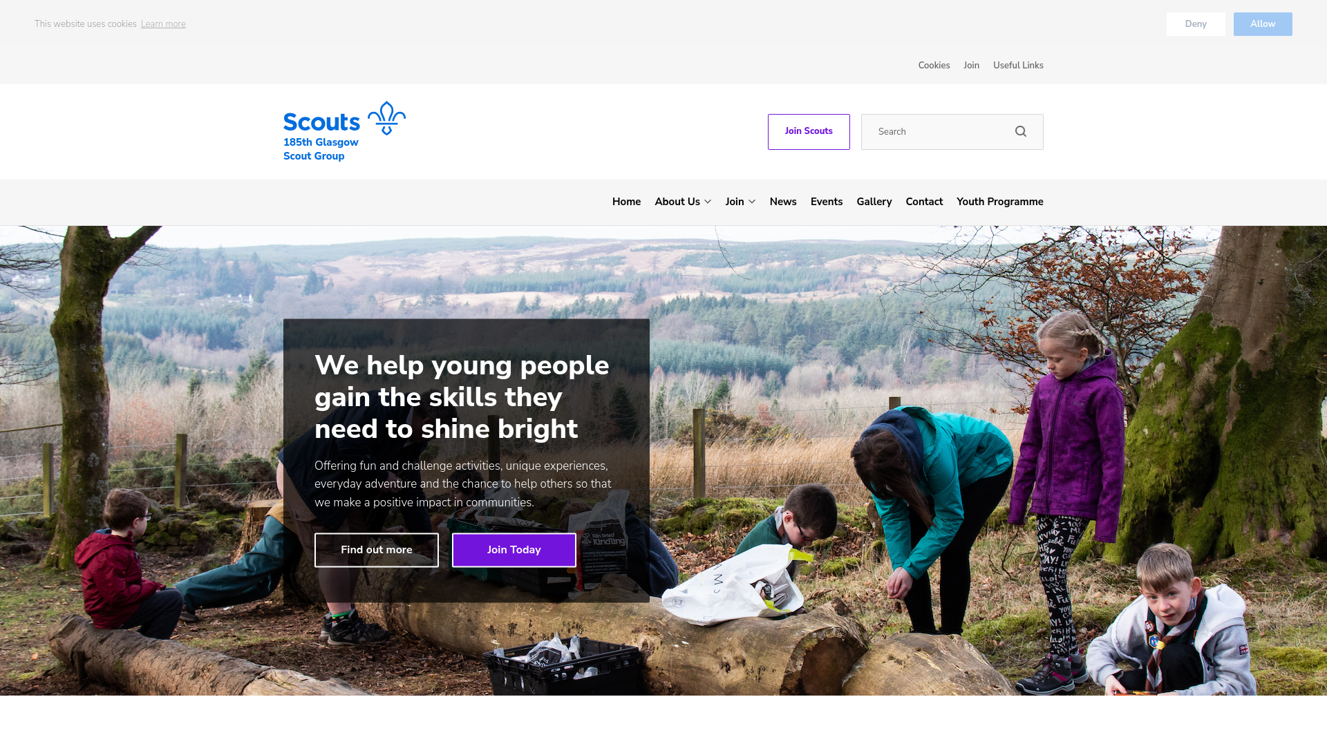 Website screenshot
