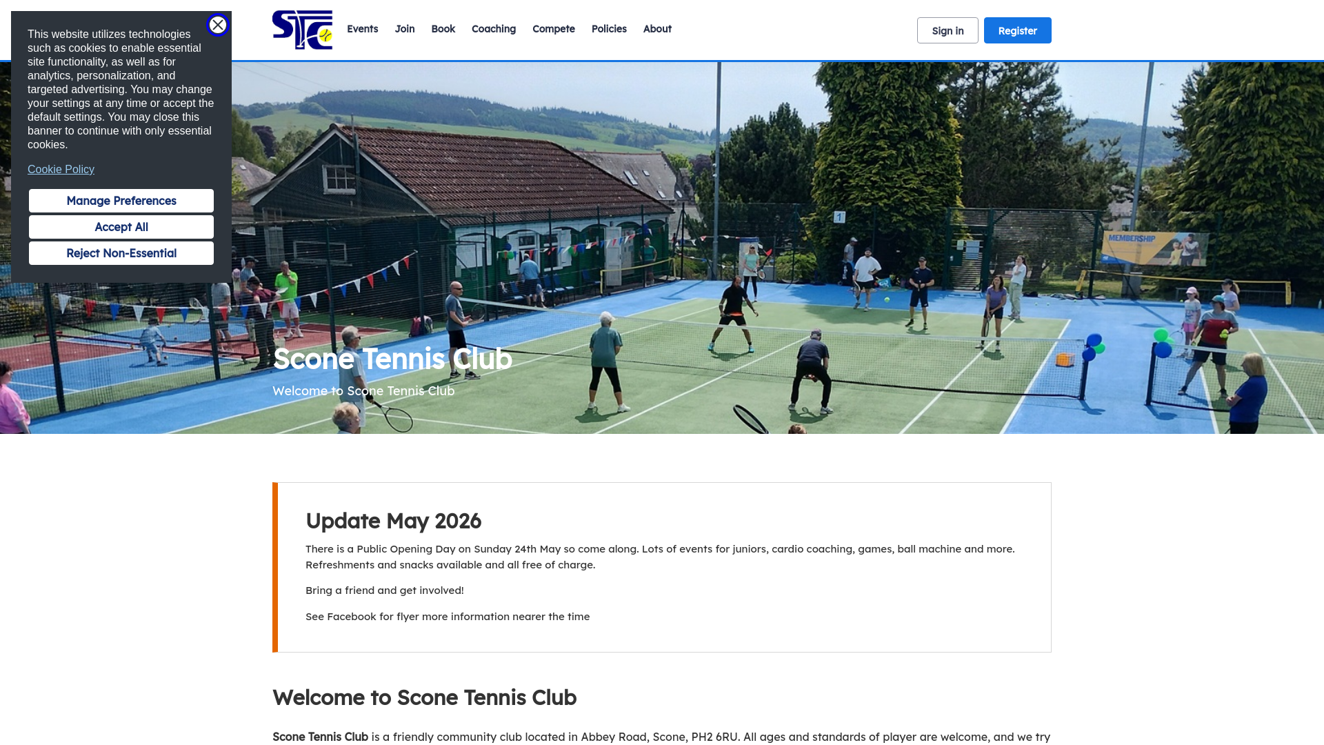 Website screenshot