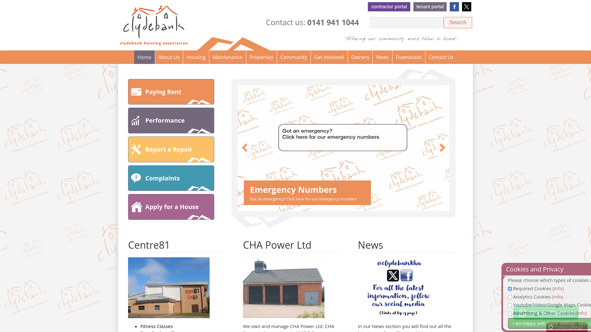 Website screenshot