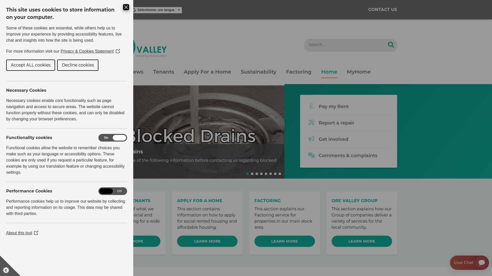 Website screenshot