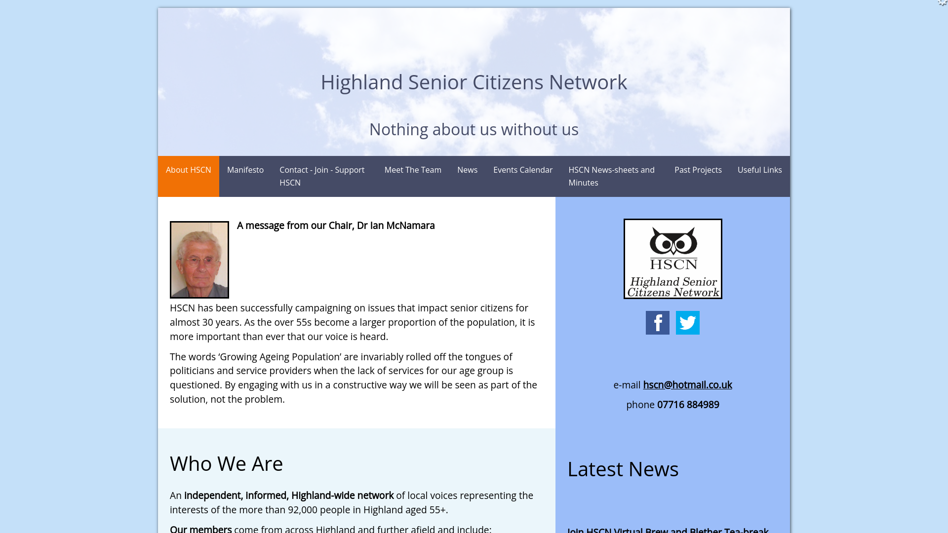 Website screenshot
