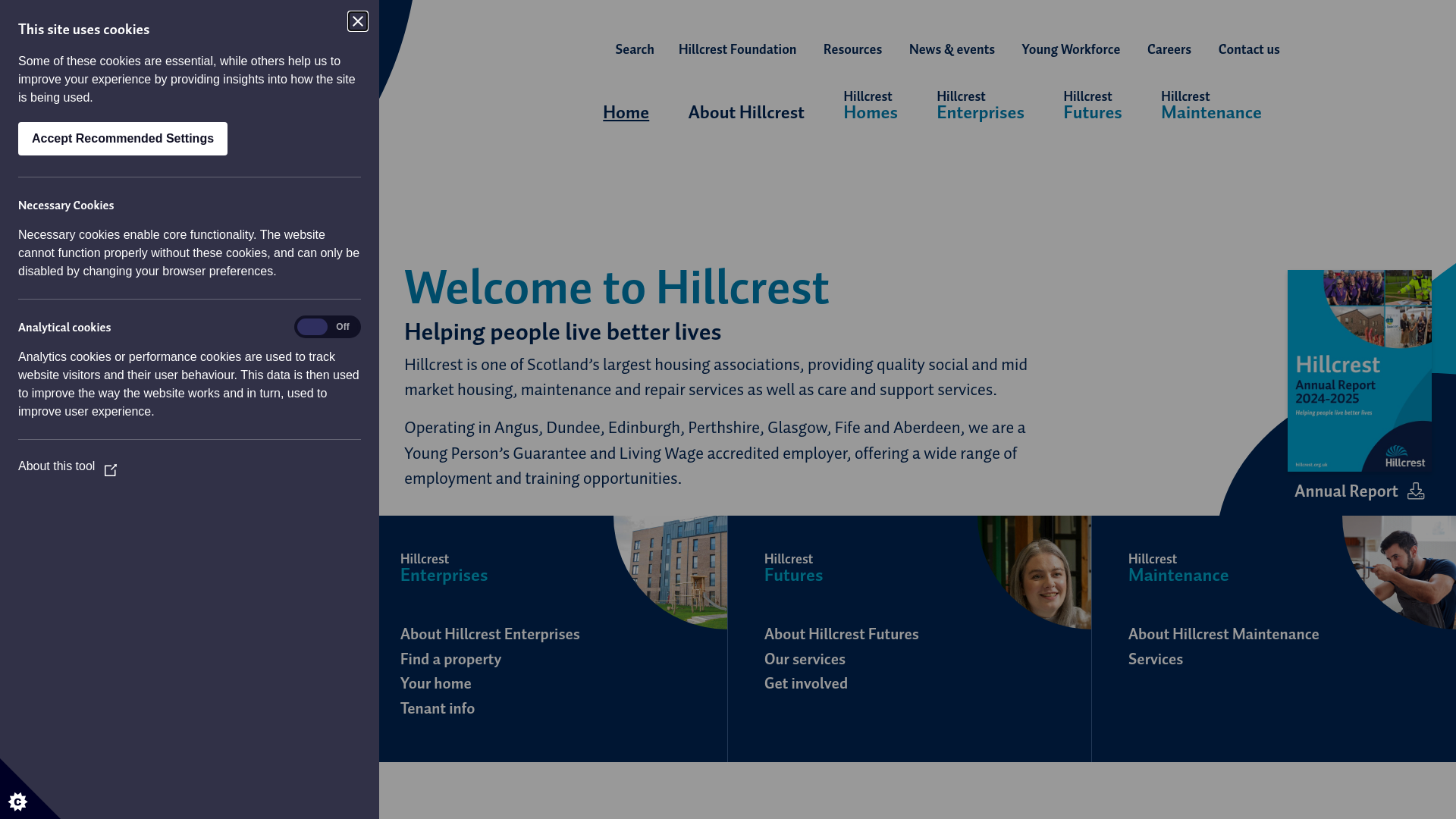 Website screenshot