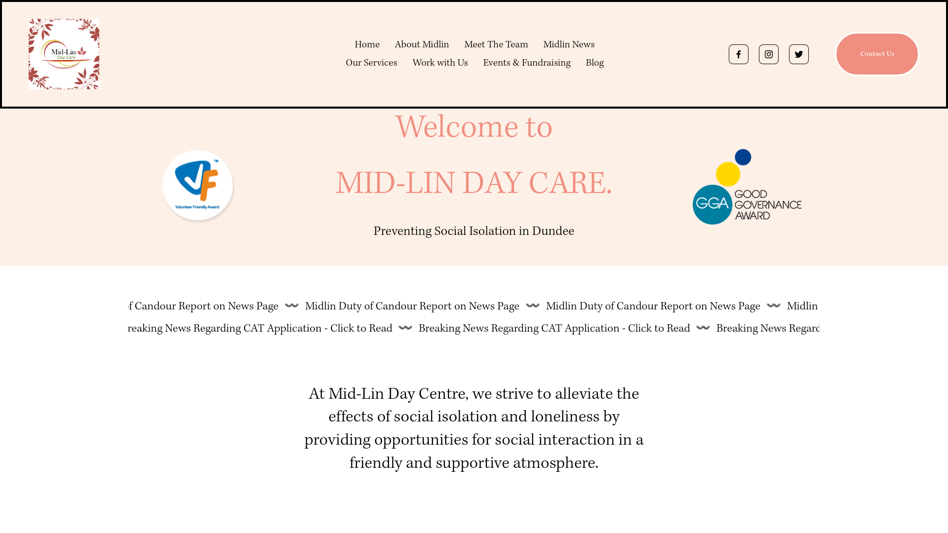 Website screenshot