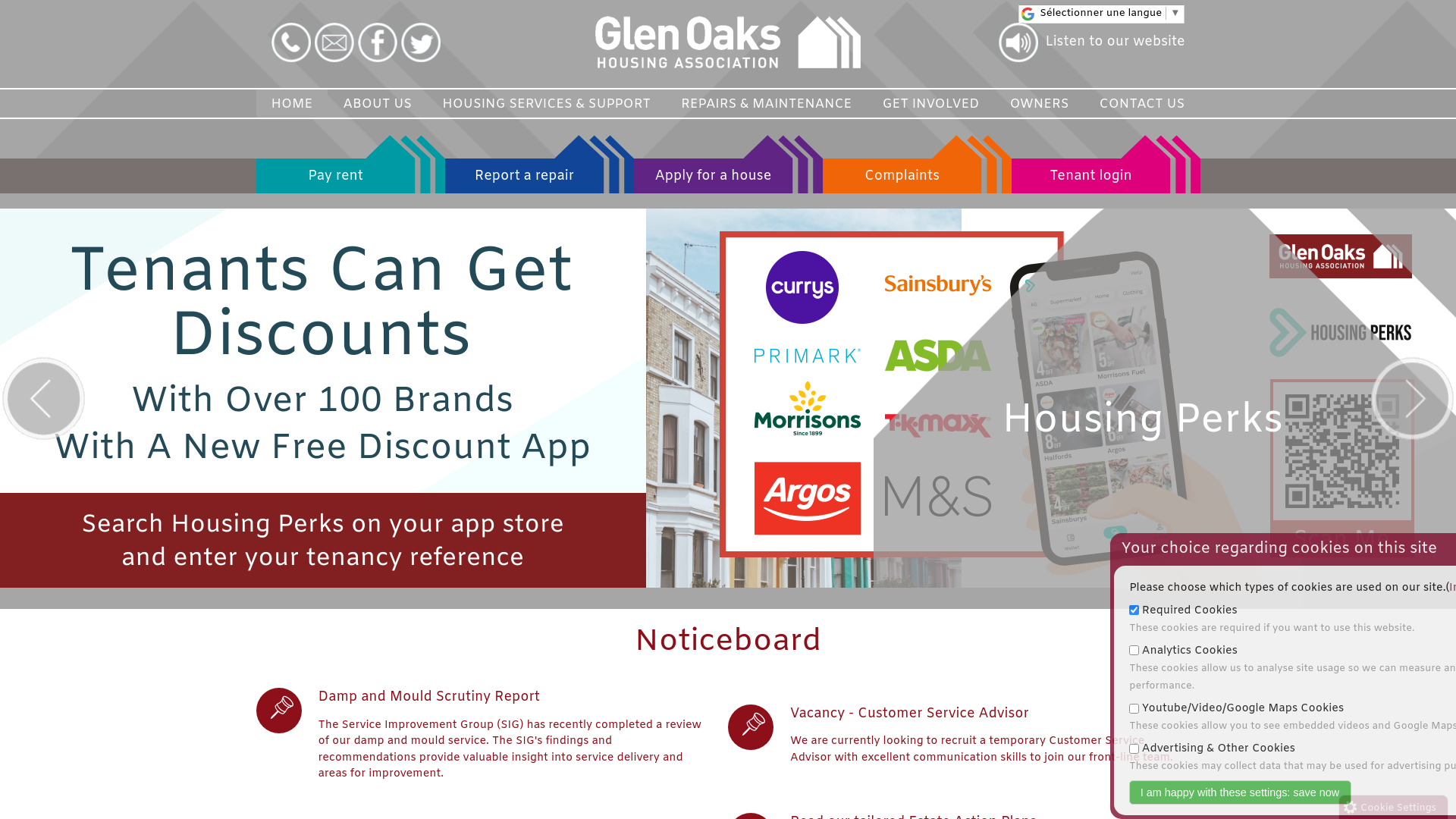 Website screenshot