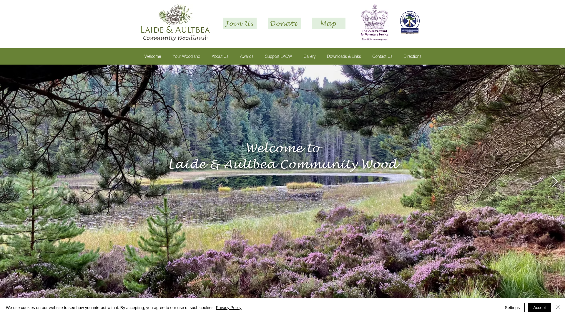 Website screenshot