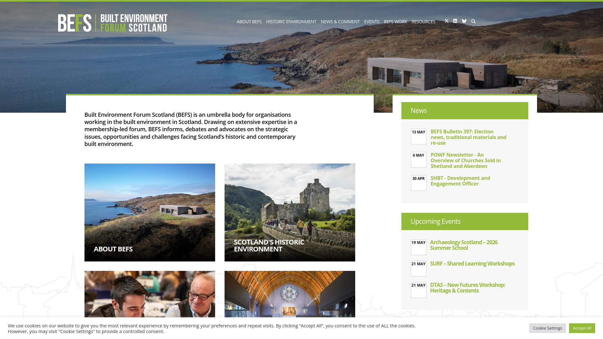 Website screenshot