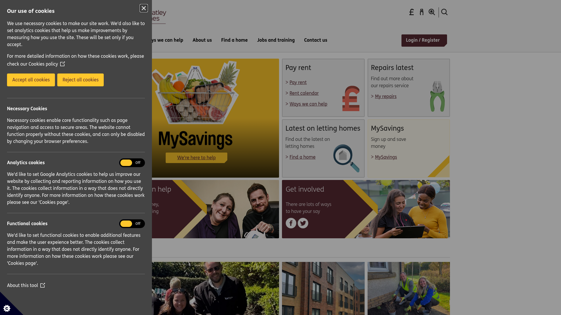 Website screenshot