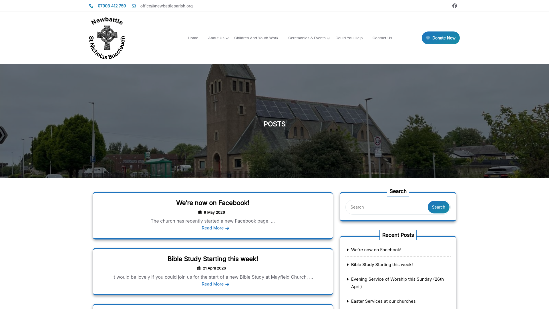 Website screenshot