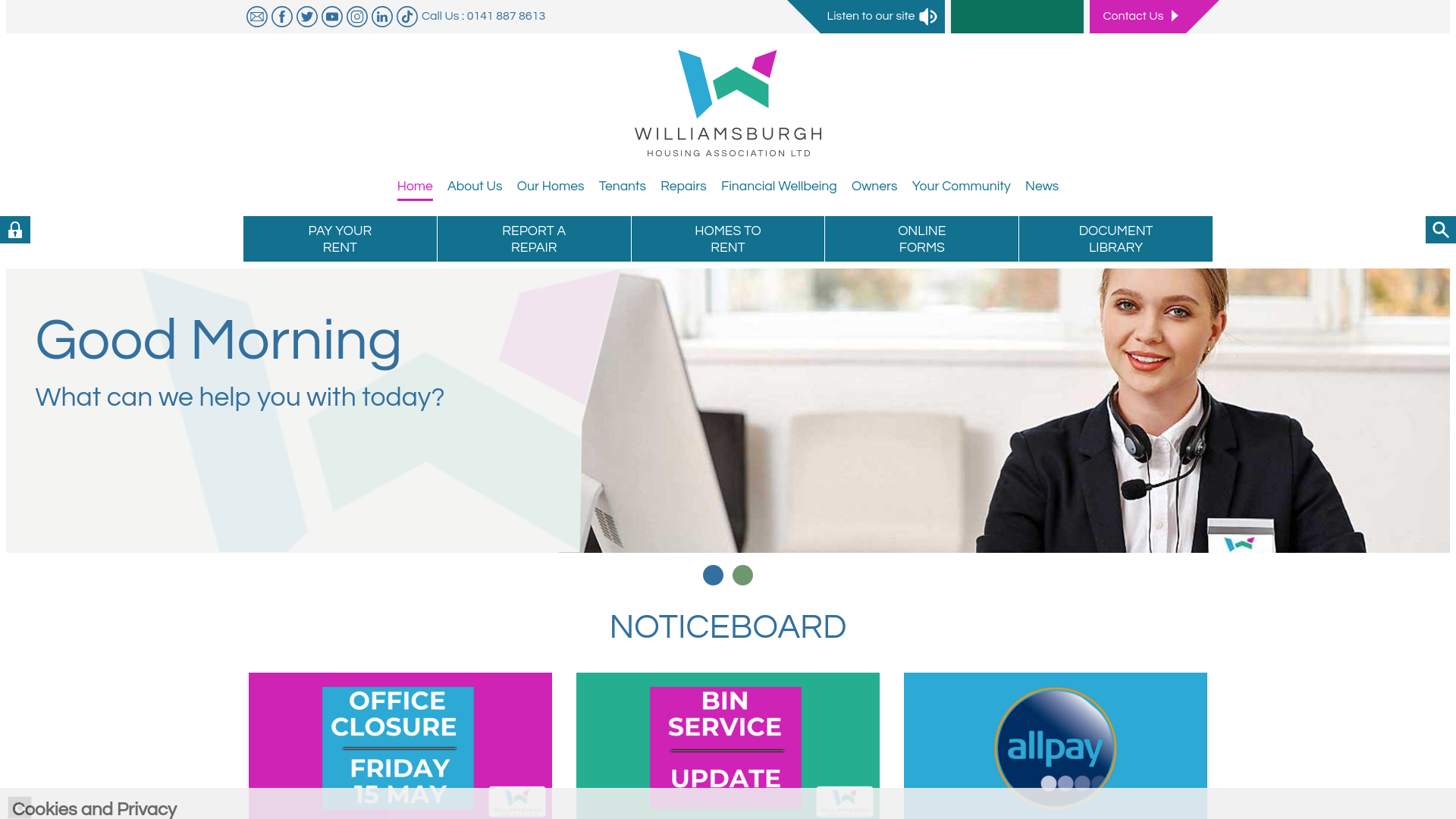 Website screenshot