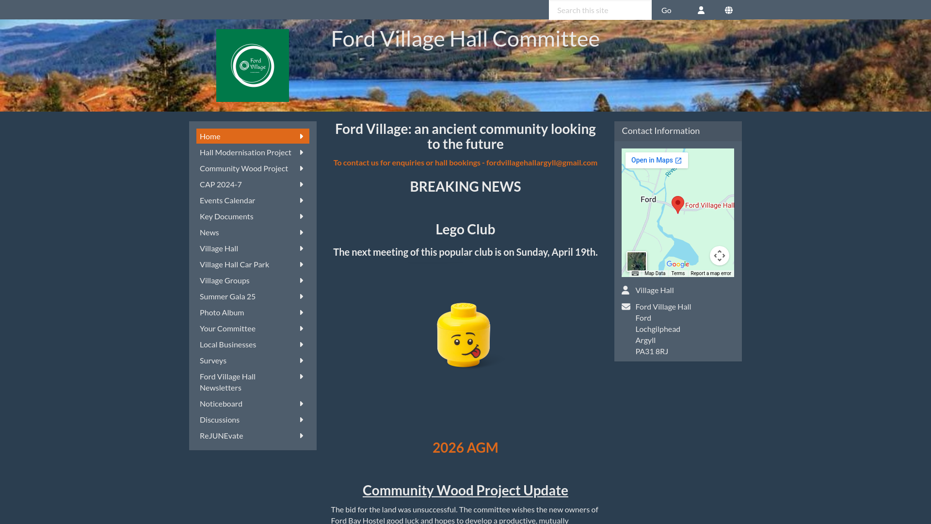 Website screenshot