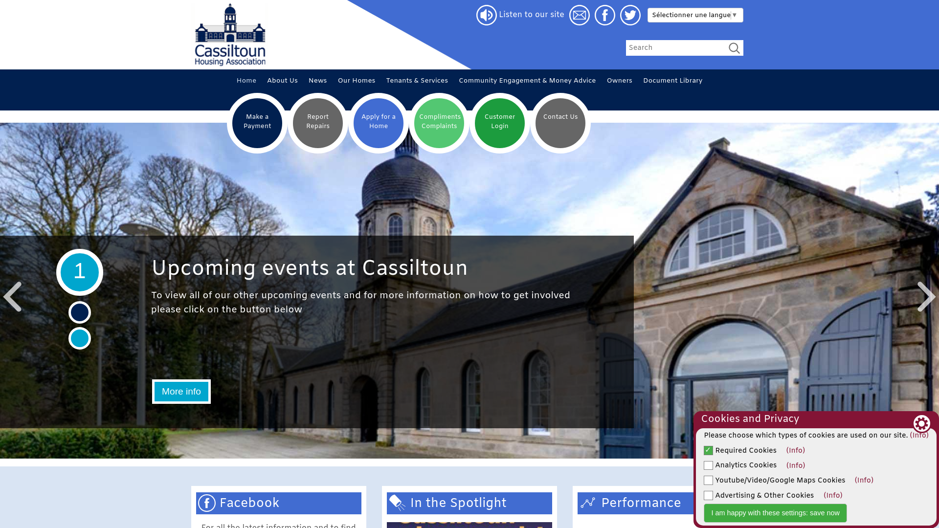 Website screenshot