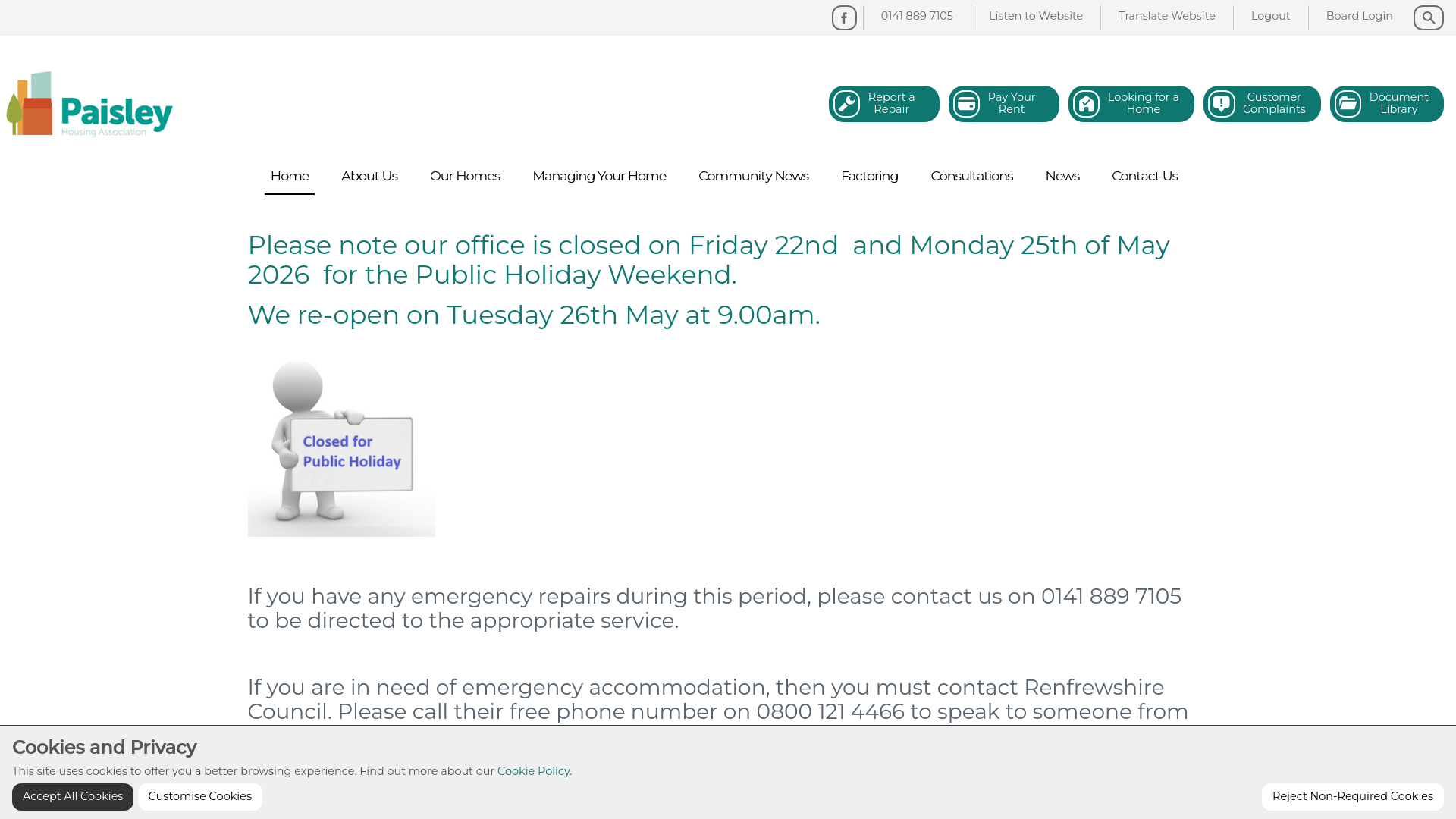 Website screenshot