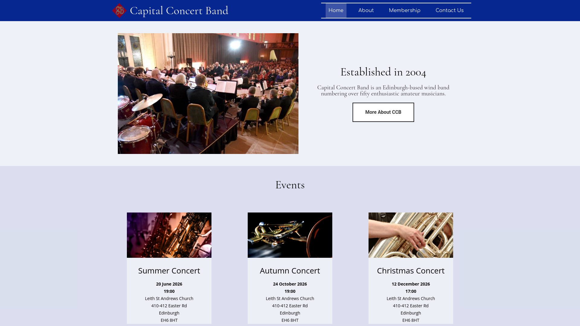 Website screenshot