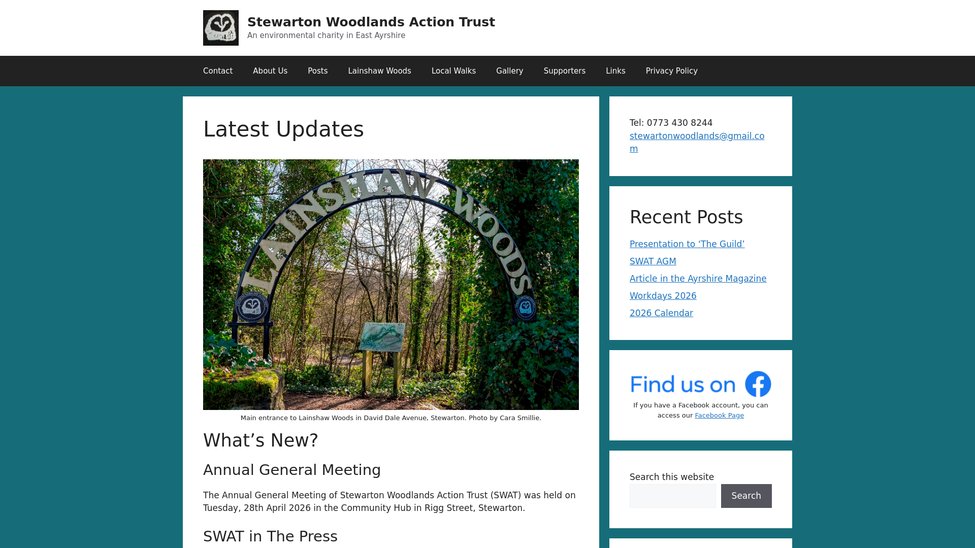 Website screenshot