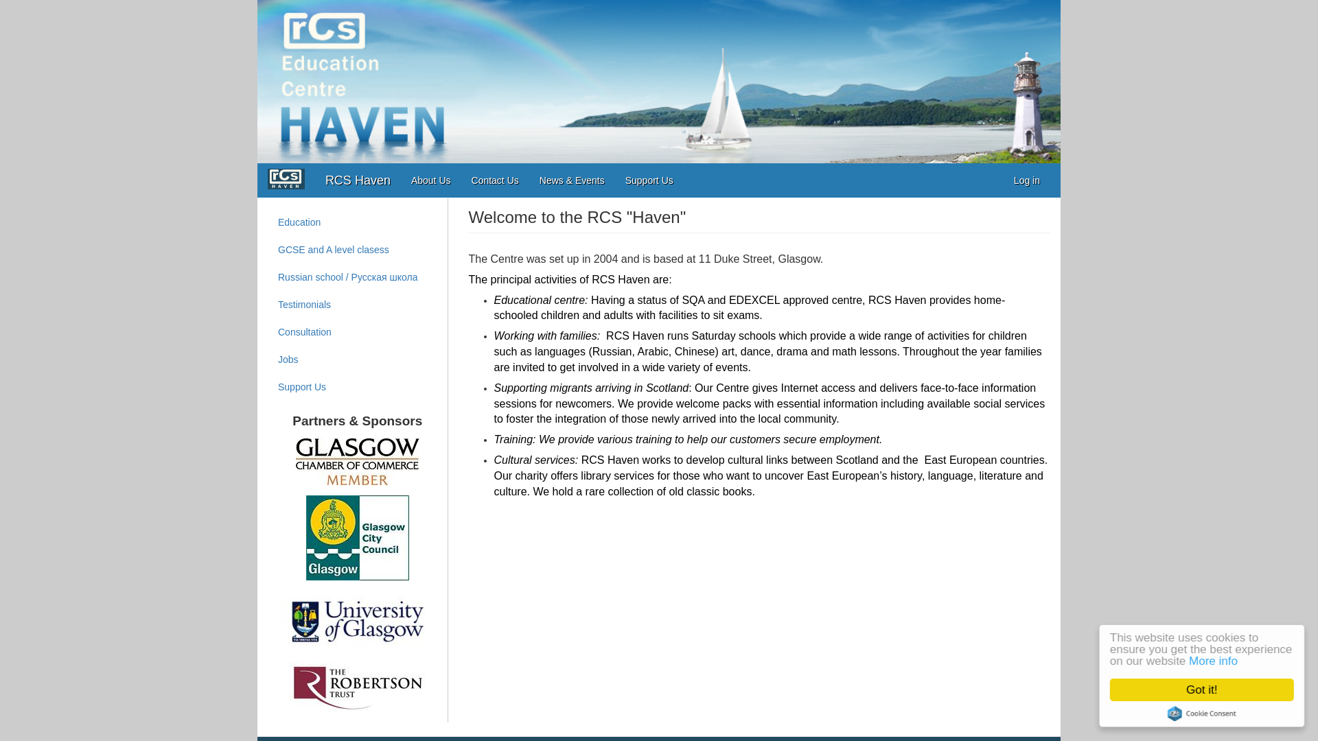 Website screenshot