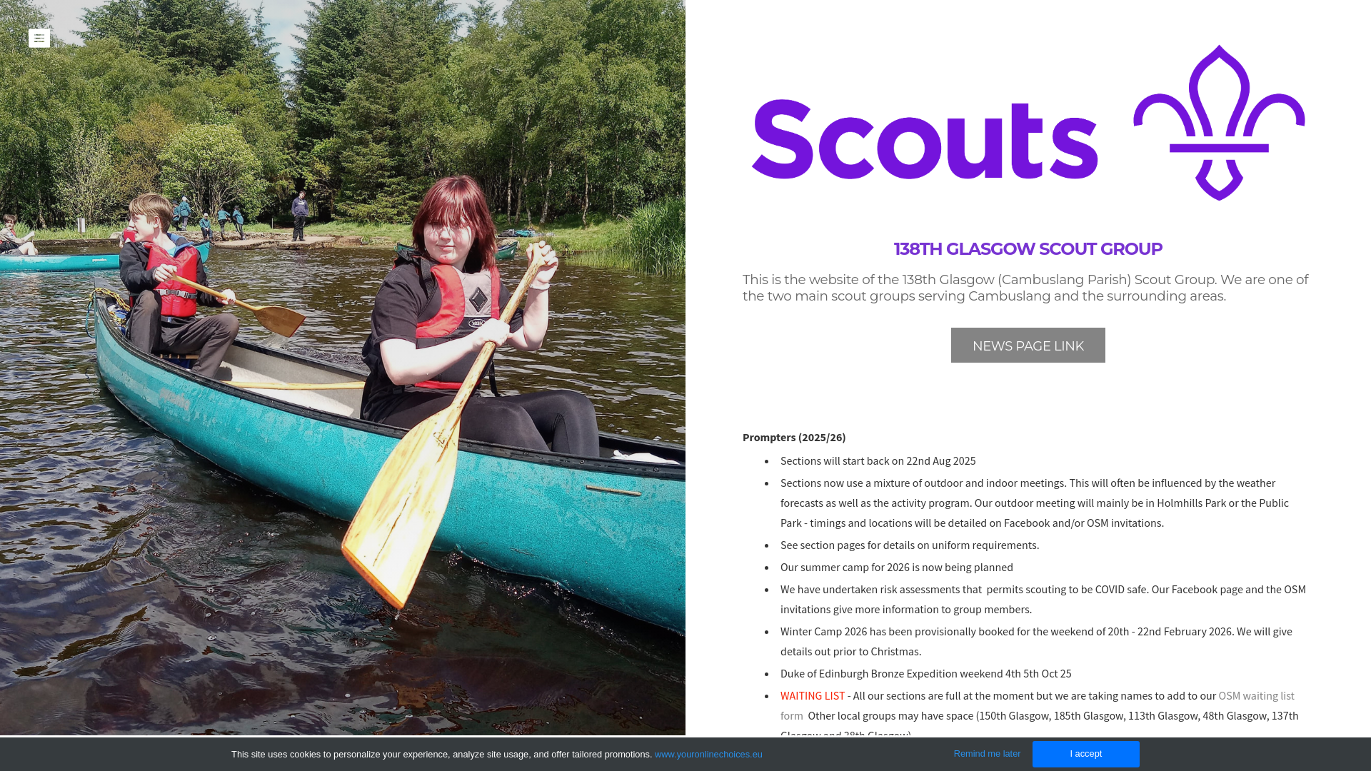 Website screenshot