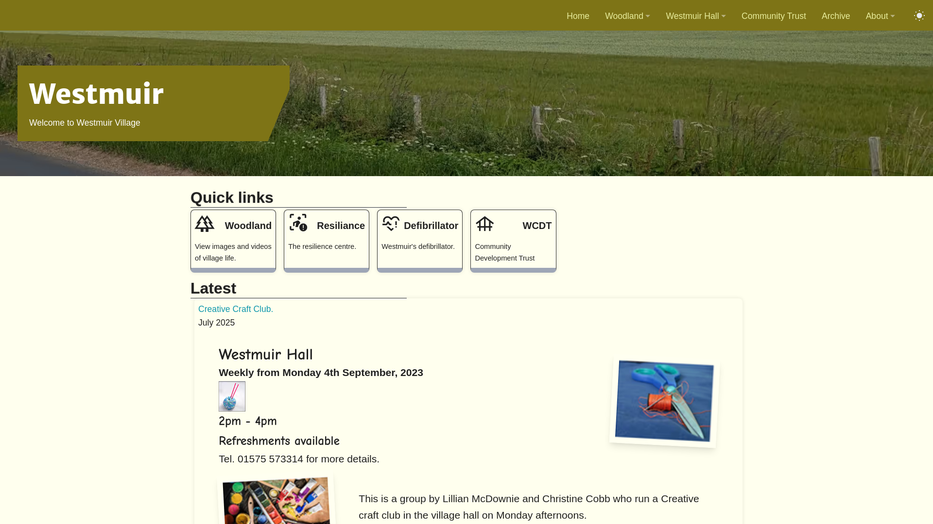 Website screenshot