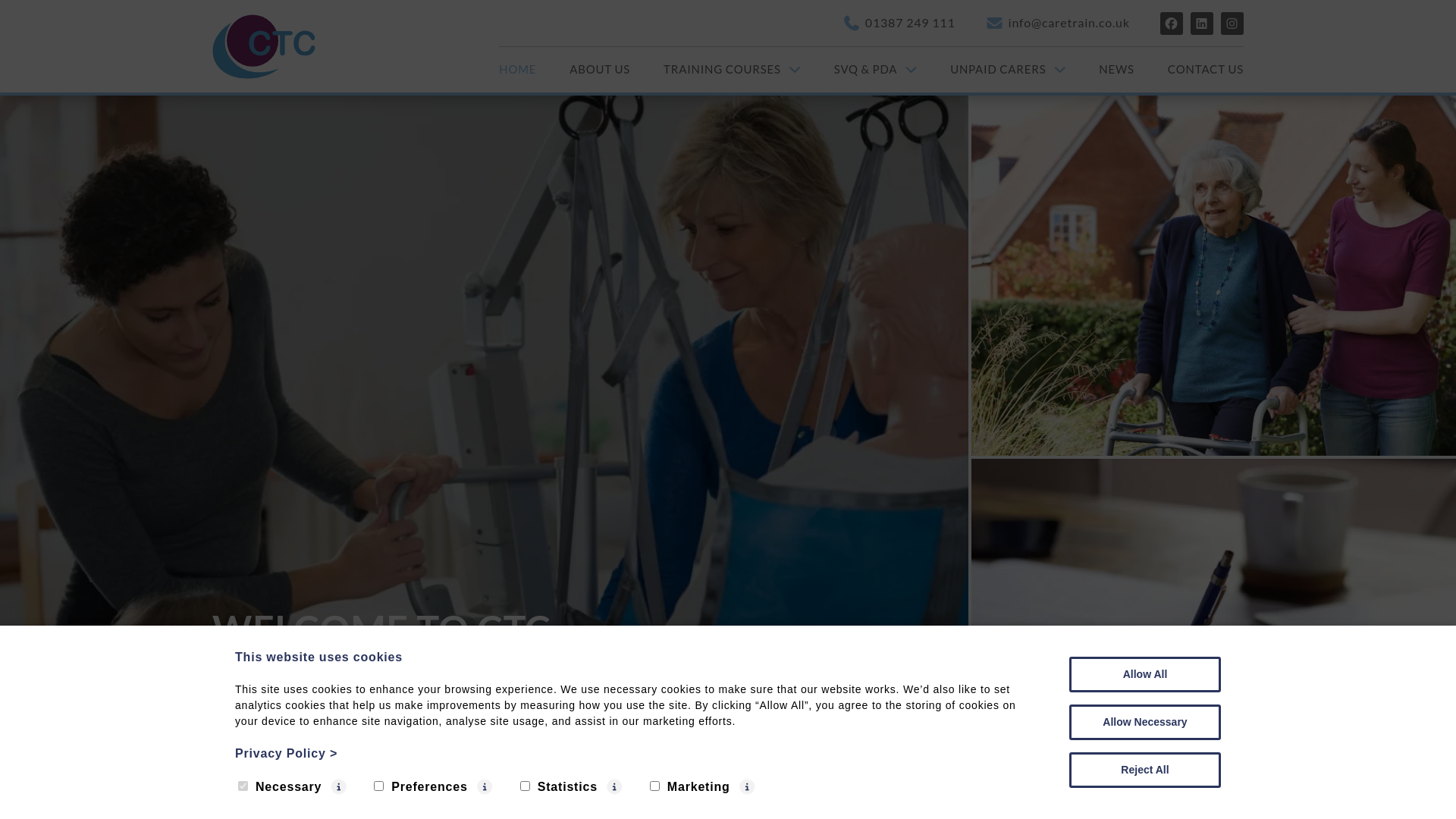 Website screenshot