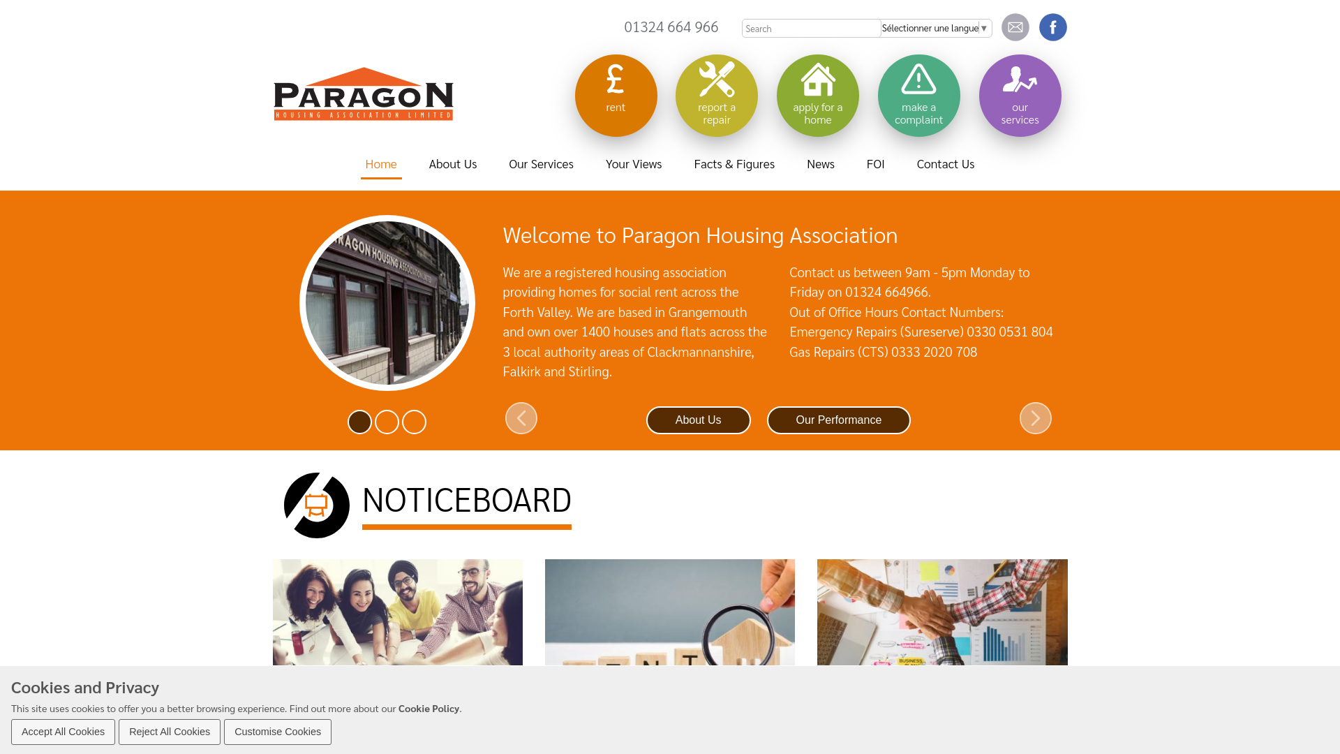 Website screenshot