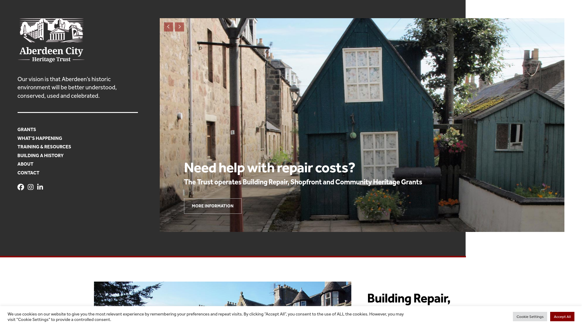 Website screenshot