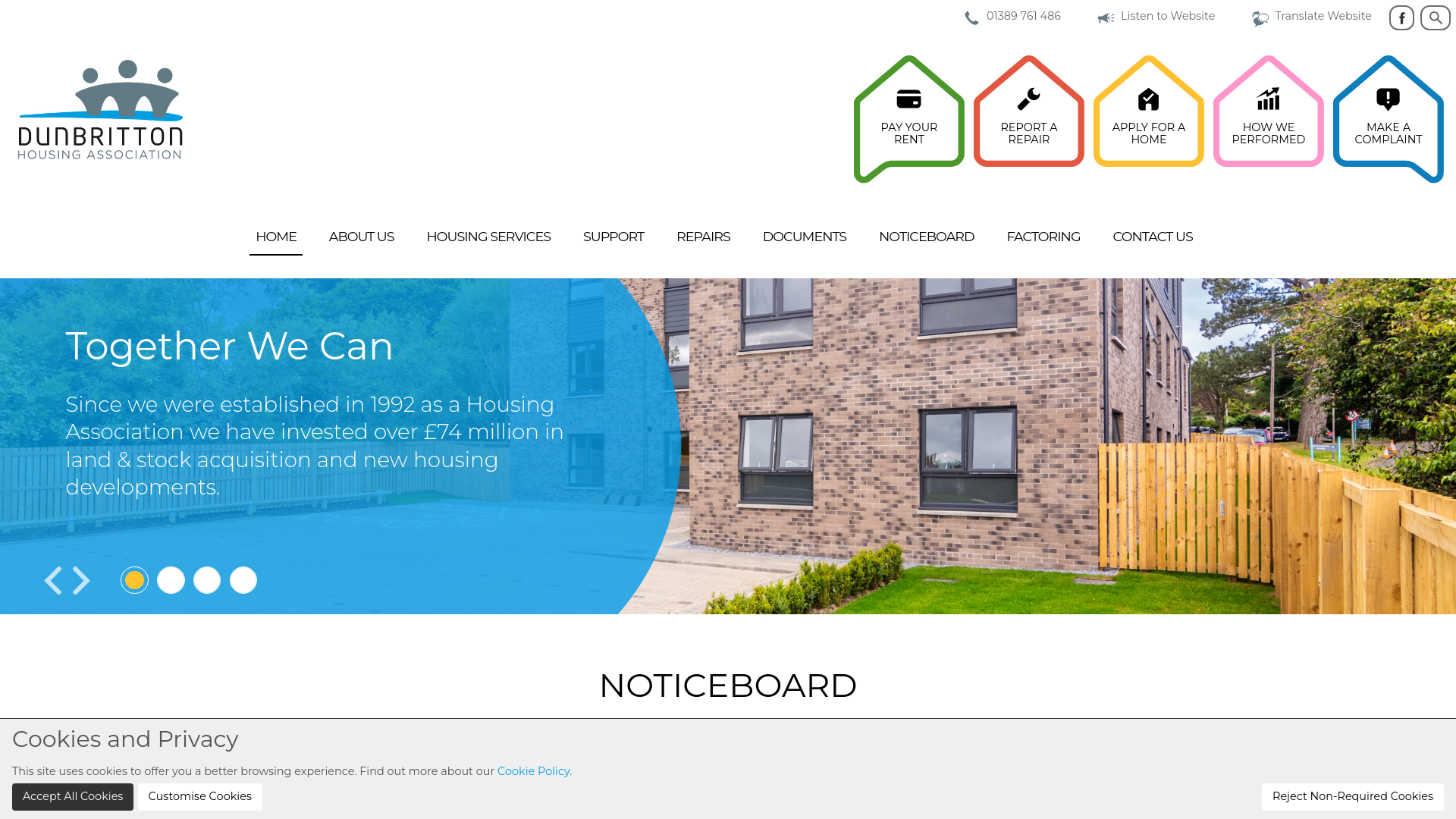 Website screenshot