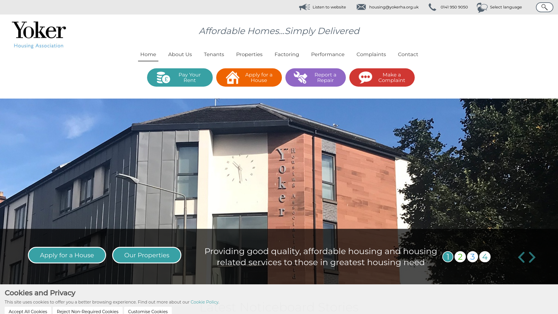 Website screenshot