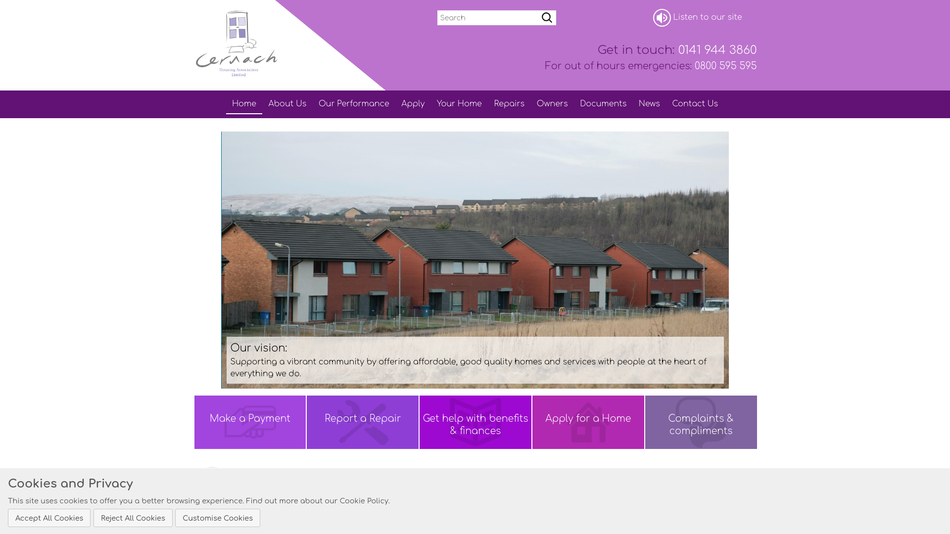 Website screenshot