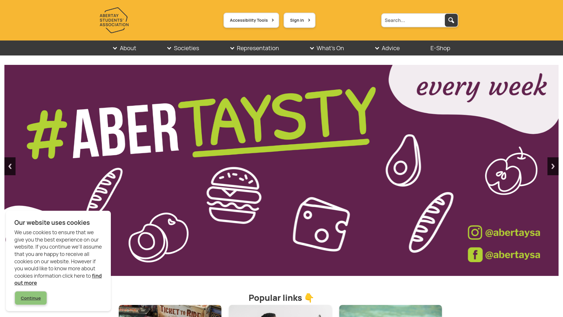 Website screenshot