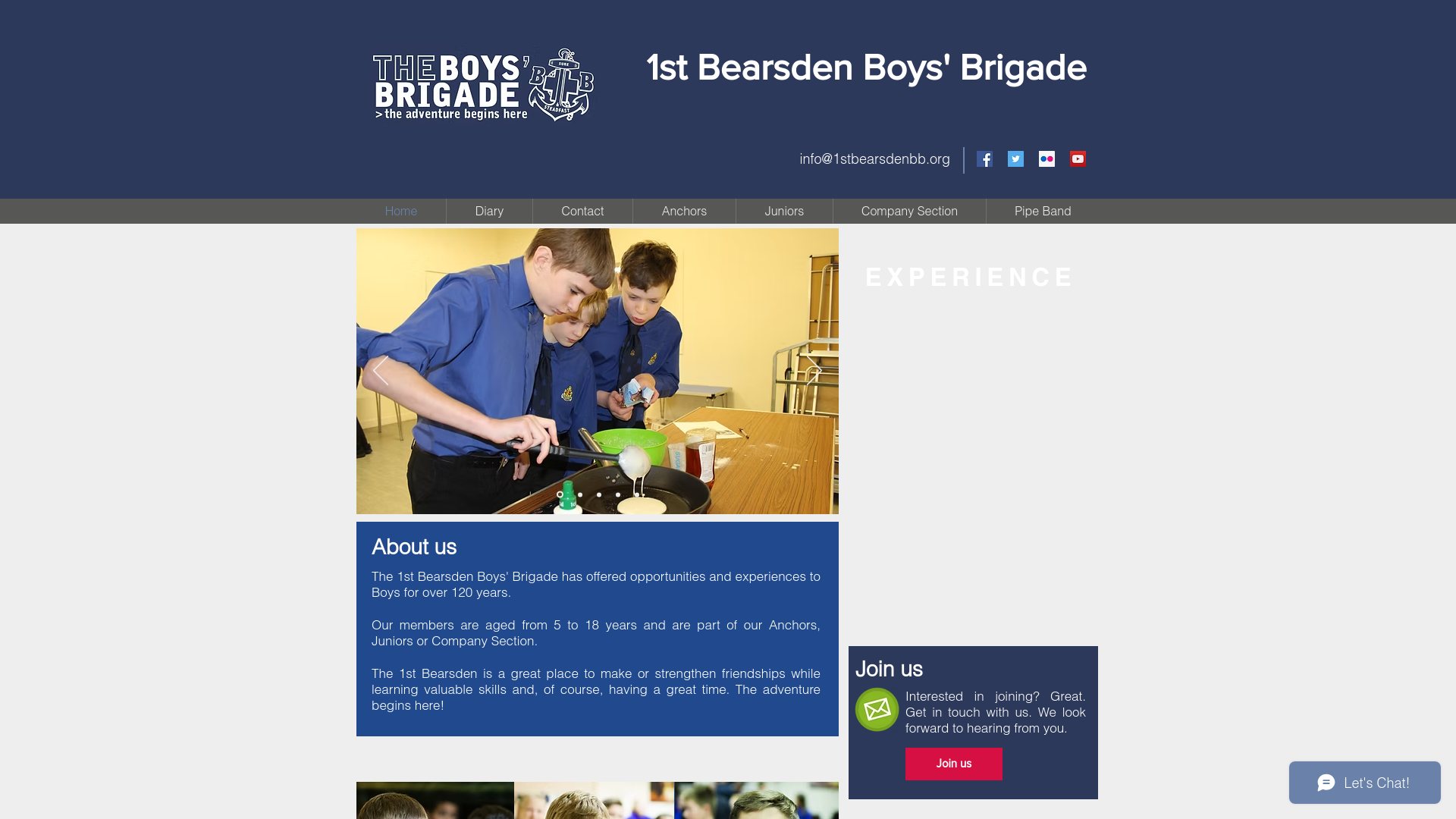 Website screenshot