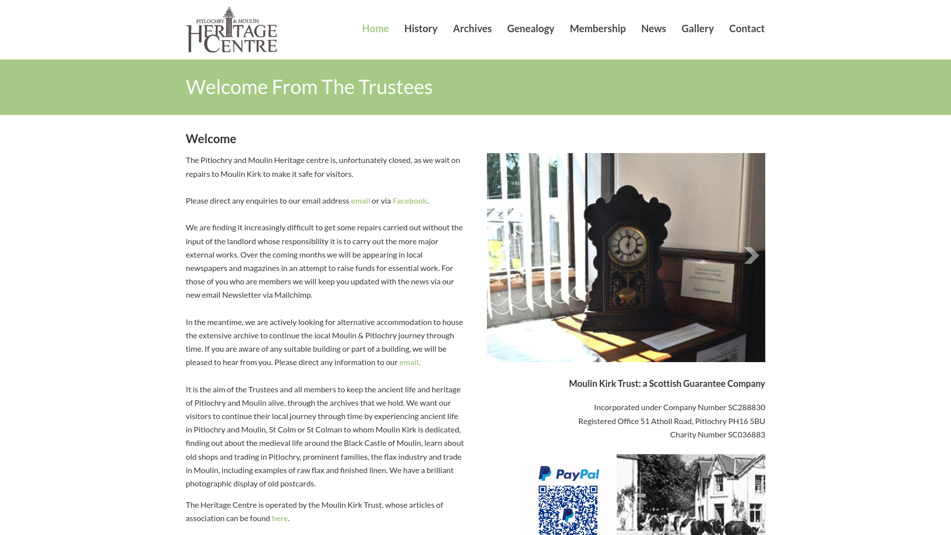 Website screenshot