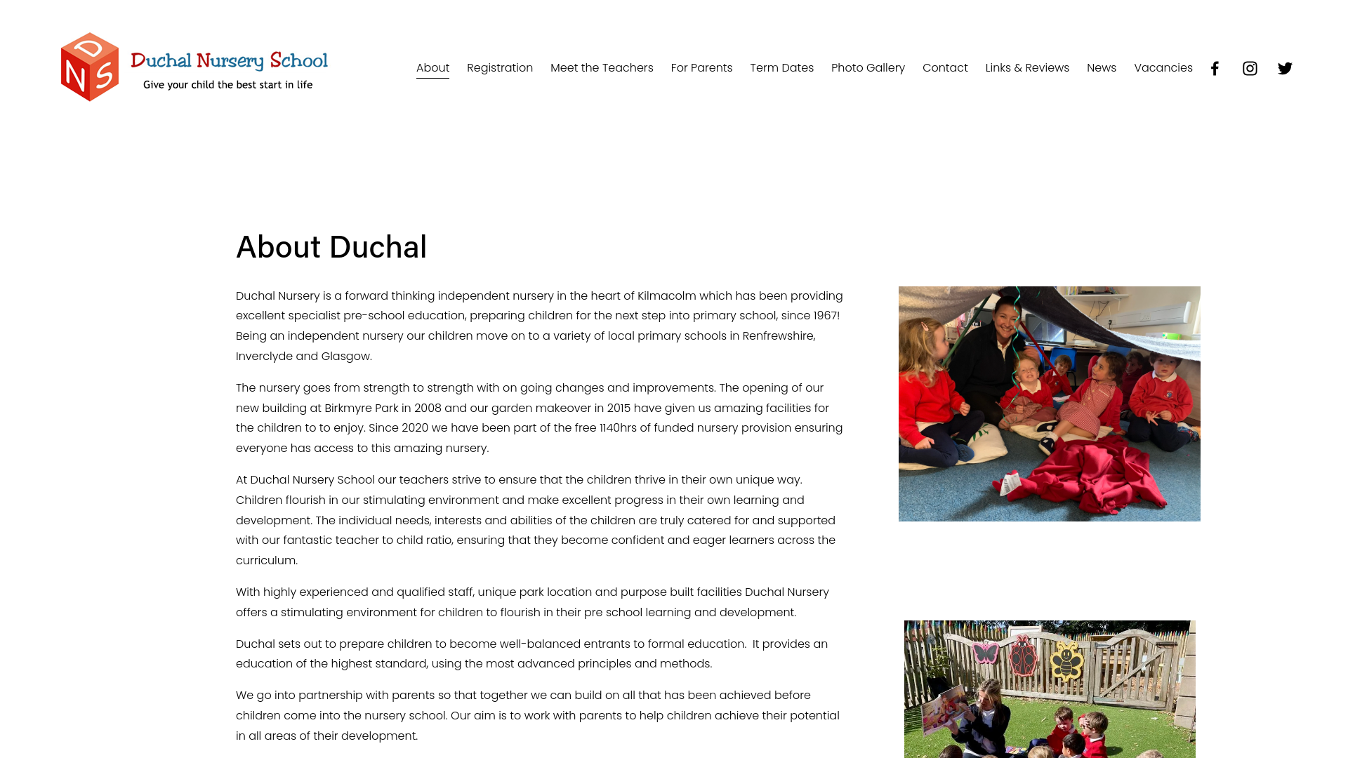 Website screenshot