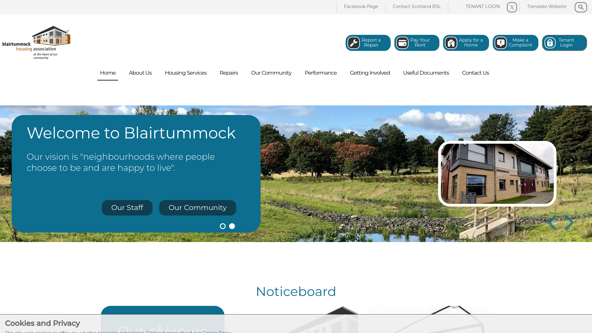 Website screenshot