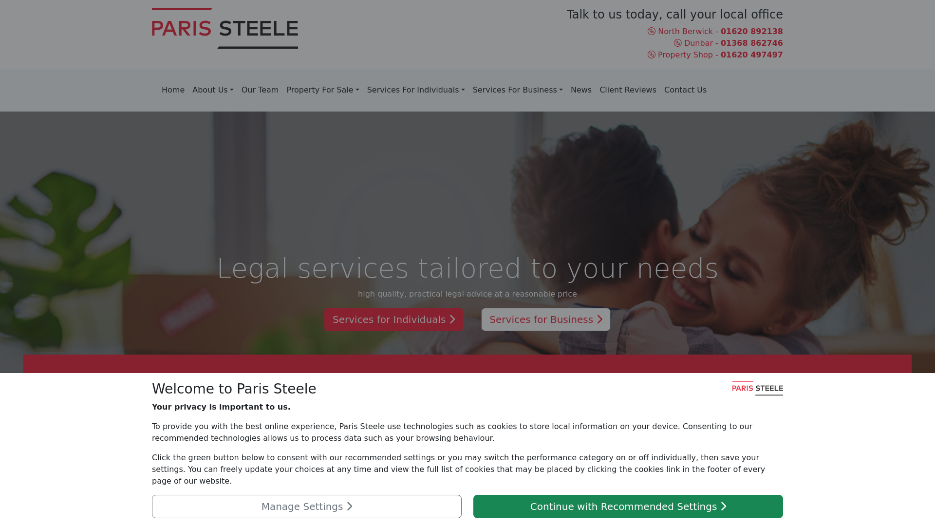 Website screenshot
