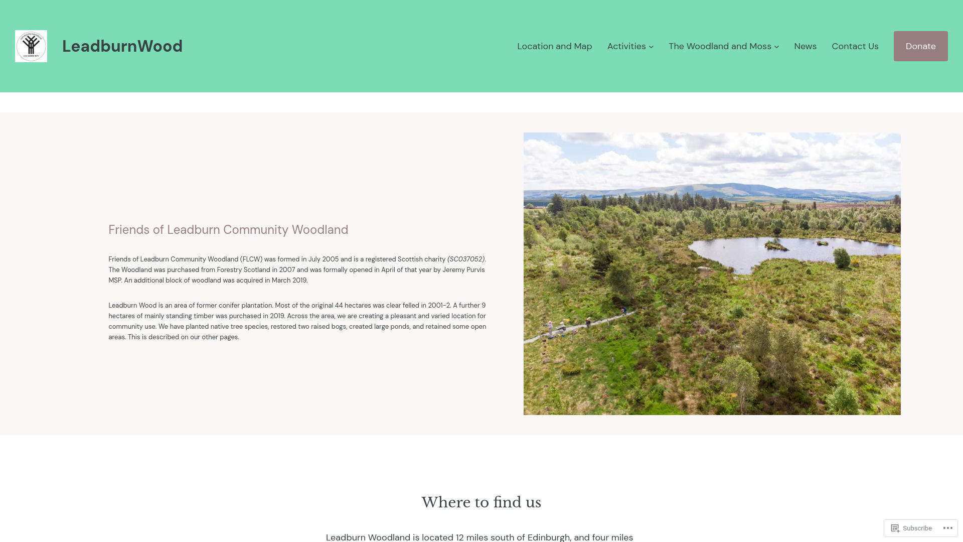 Website screenshot