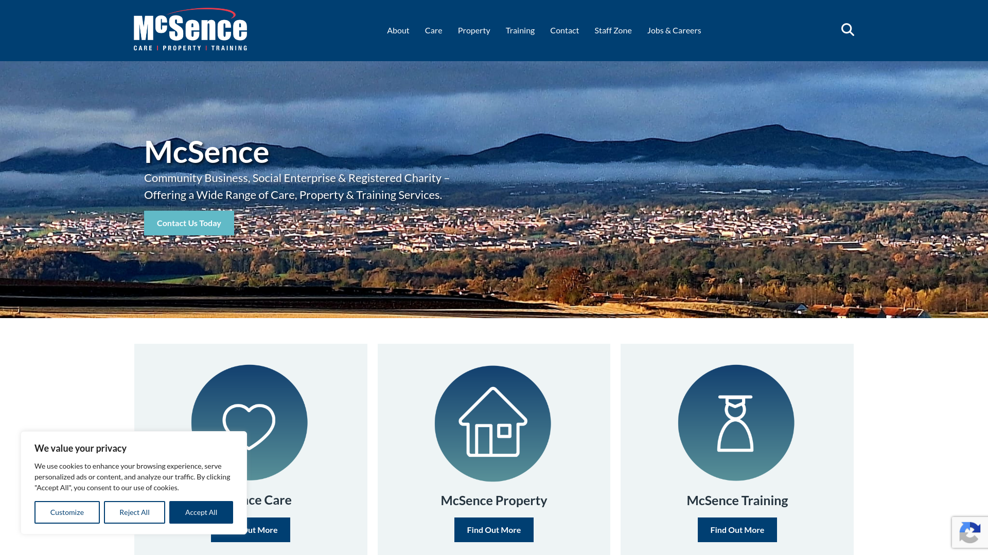 Website screenshot