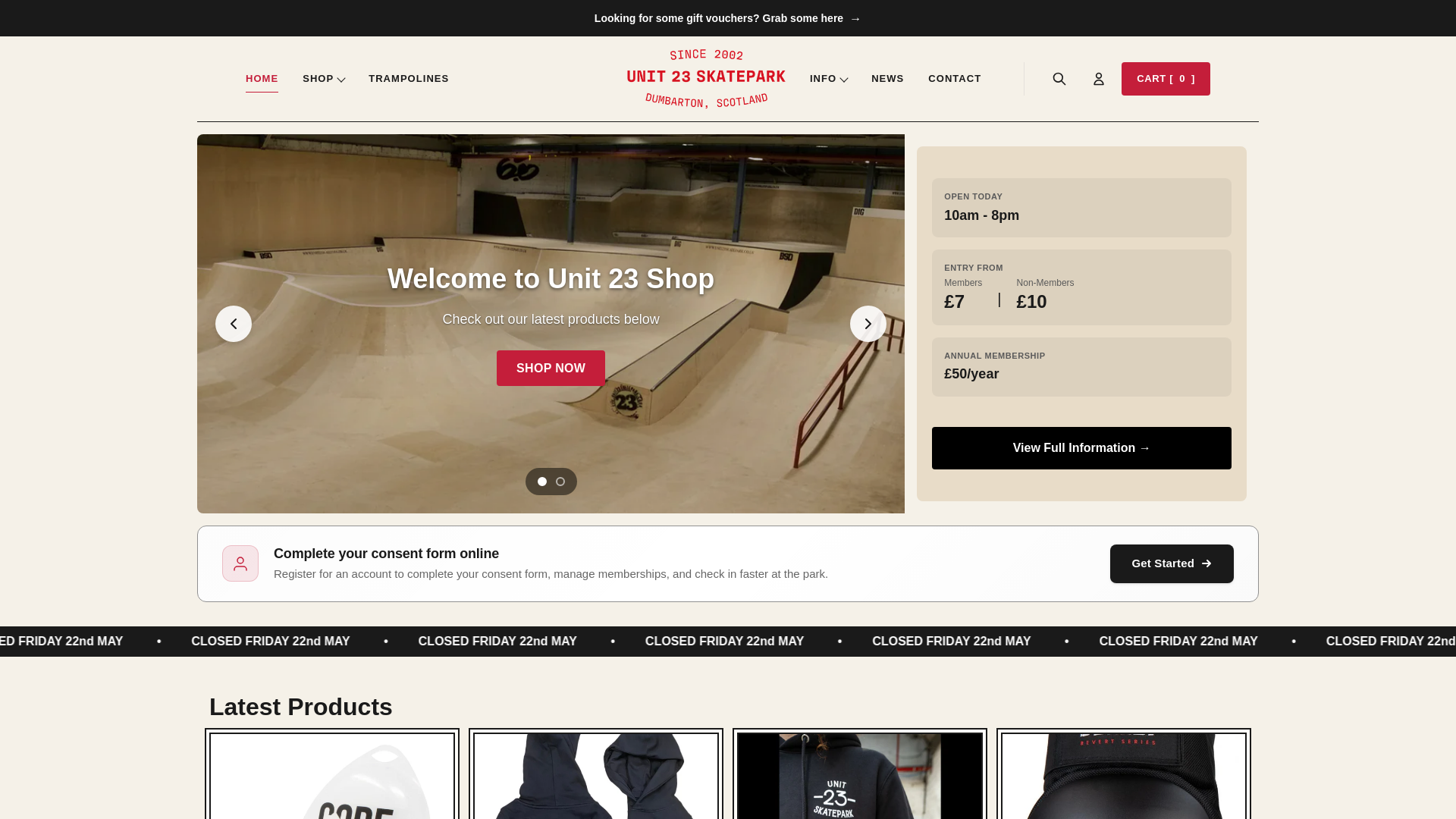 Website screenshot
