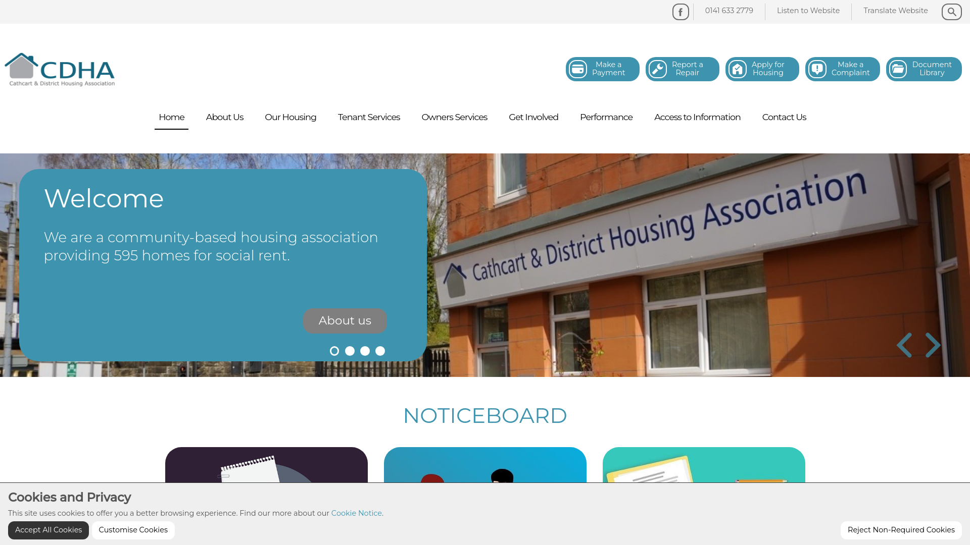 Website screenshot