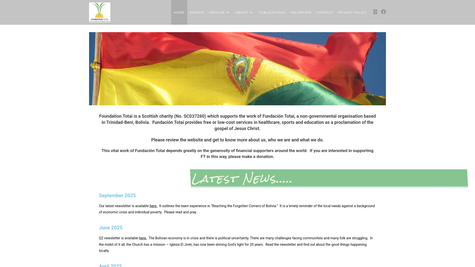 Website screenshot